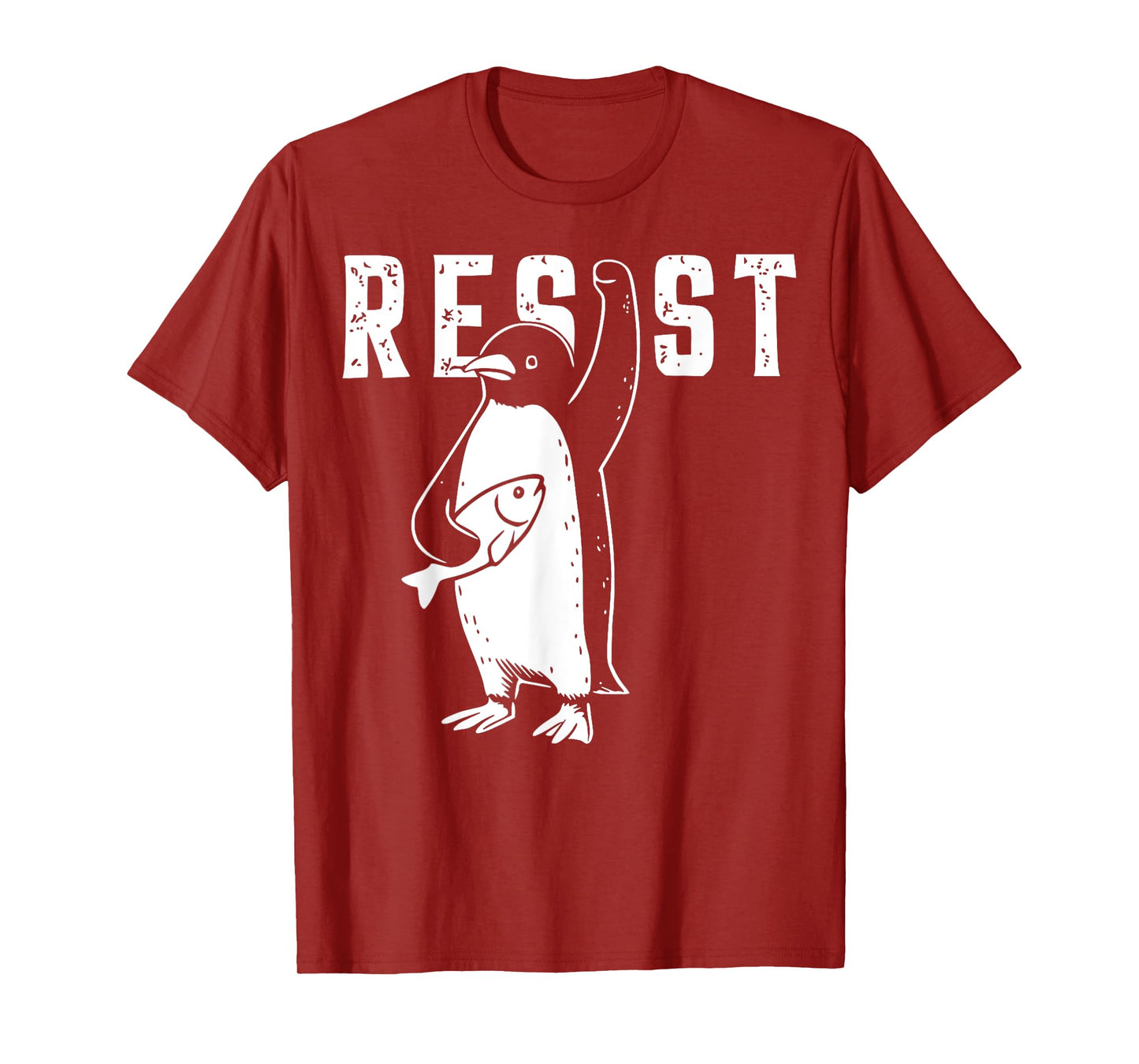 Penguin Resist Meme – Tariff Protest Meme, Flippers Up T-Shirt