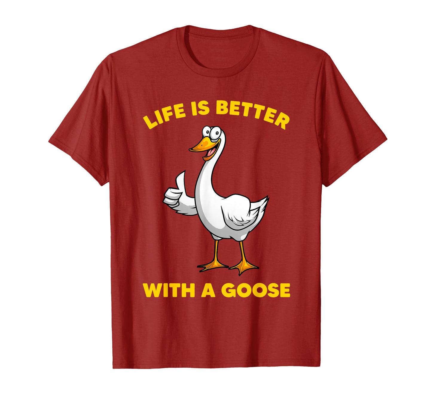 Cute Goose Design For Men Women Toddler Grey White Goose Fan T-Shirt