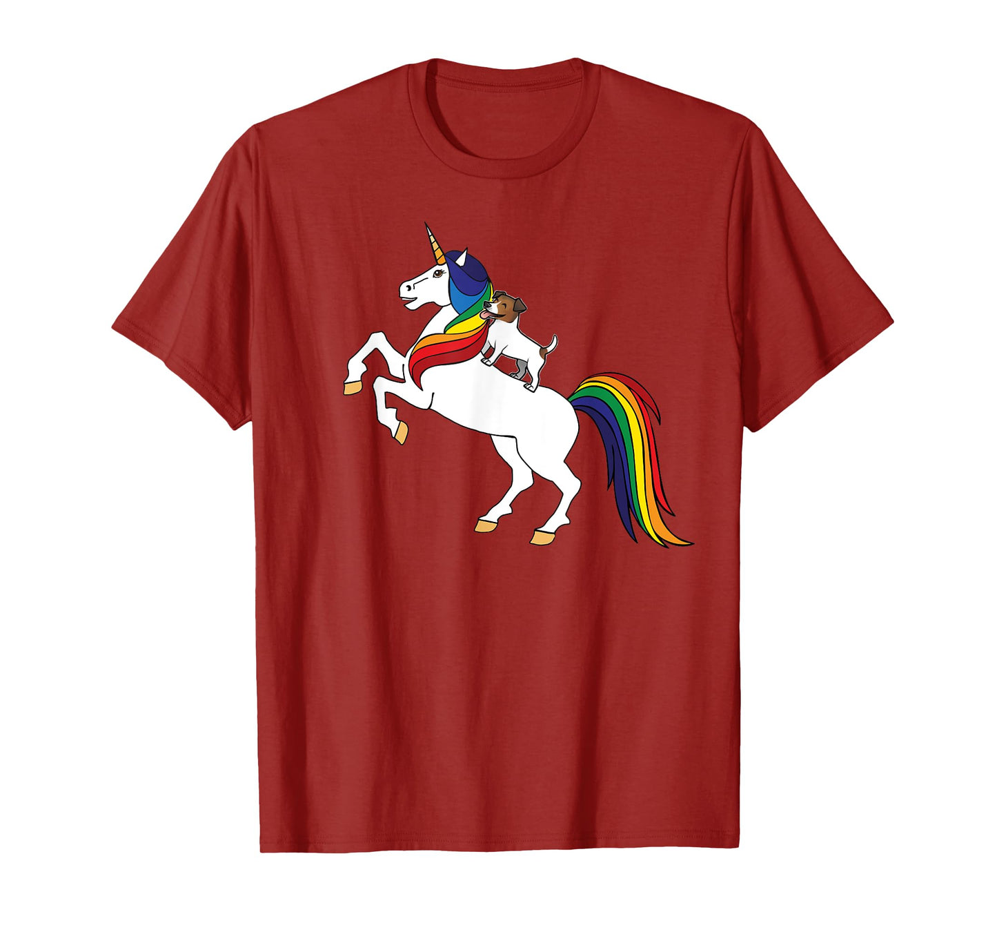 JRT Dog Lover Unicorn Kids Womens Girls Jack Russell T-Shirt