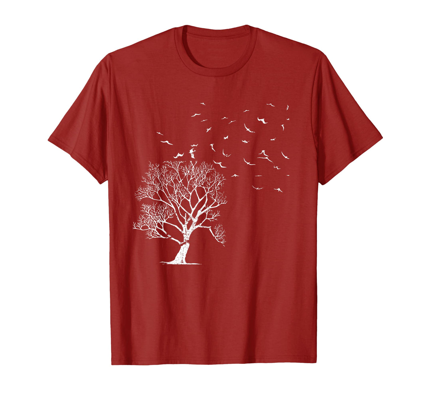 Outdoor Forest Nature Wildlife Flock Of Birds Tree Forest T-Shirt