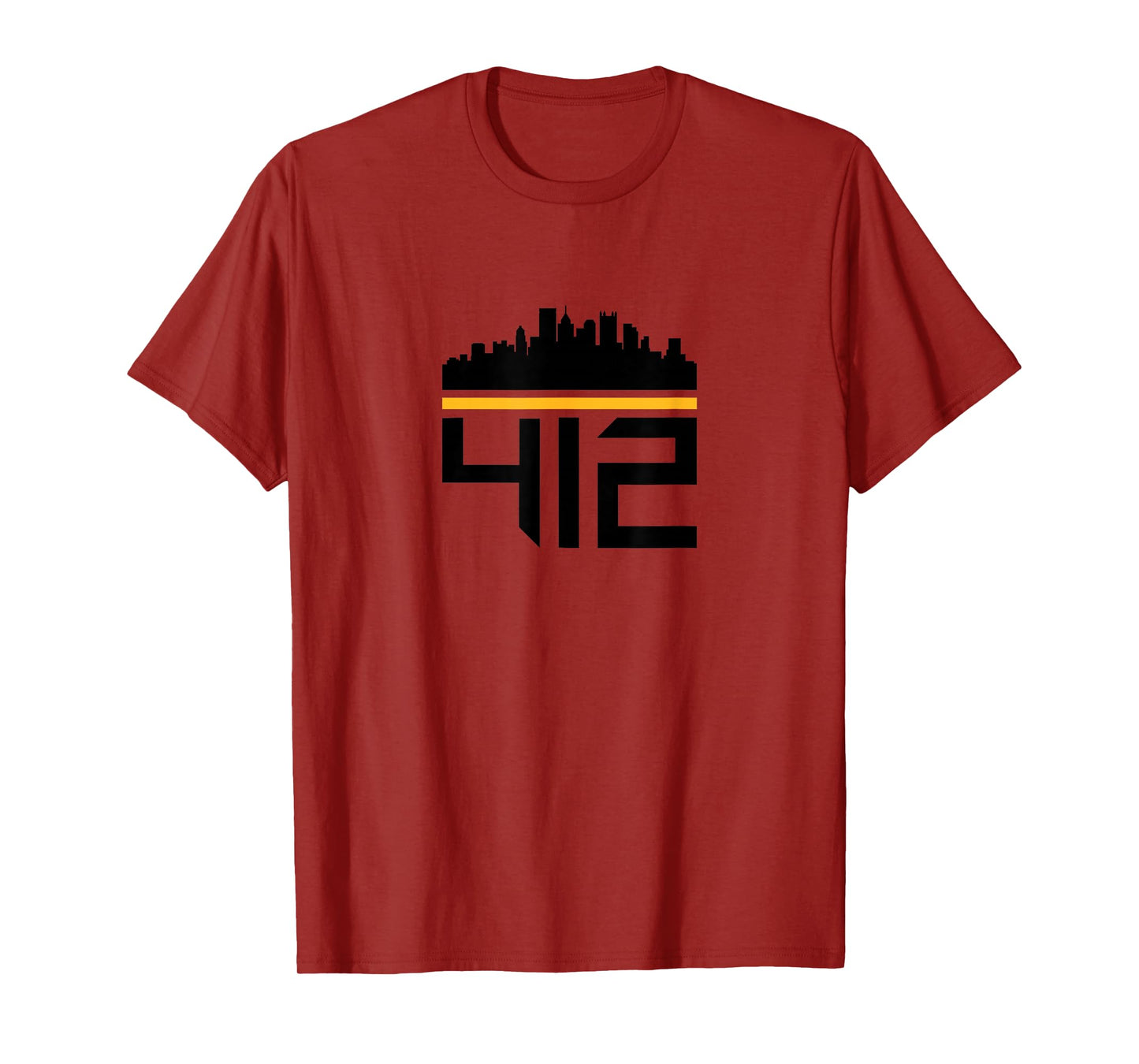 Pittsburgh Skyline 412 Design Men Women T-Shirt