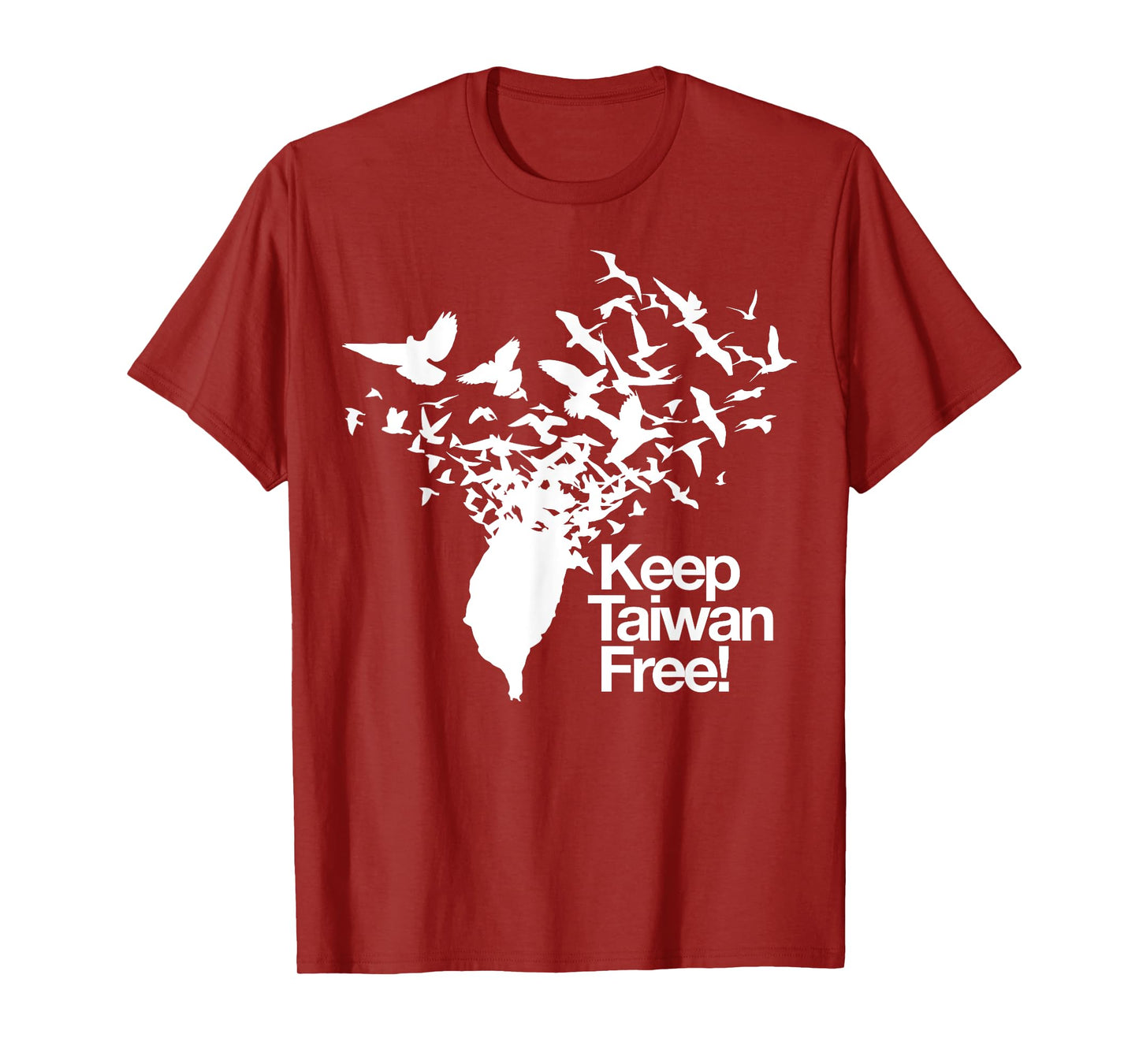 Keep Taiwan Free with Peace Birds flying out T-Shirt