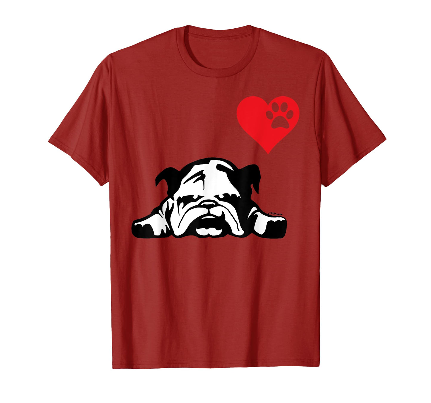 English Bulldog TShirt I LOVE MY ENGLISH BULLDOG DOG Men Women Girls Kids T-Shirt