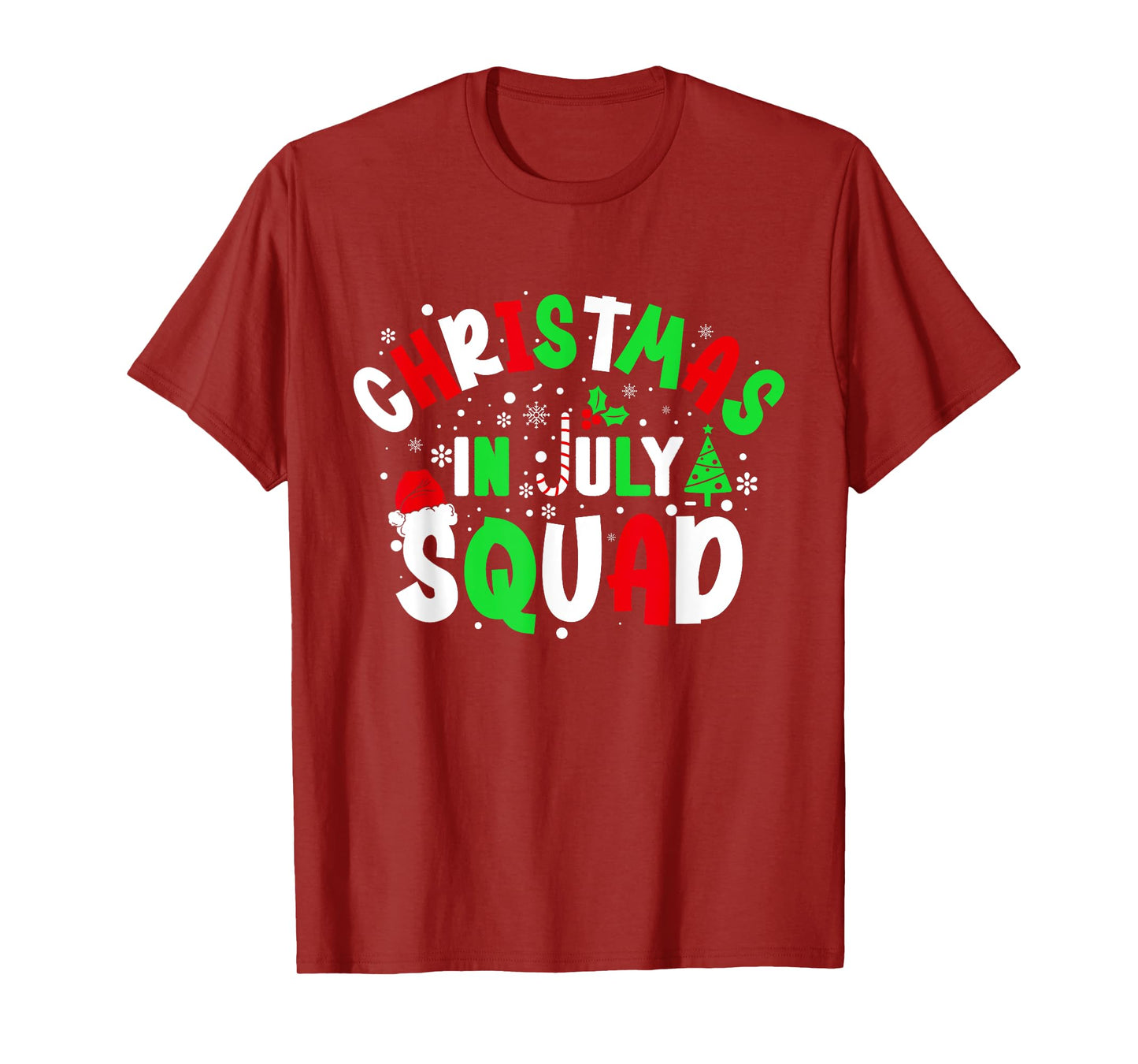 Christmas In July Squad Funny christma summer Men Women Kids T-Shirt