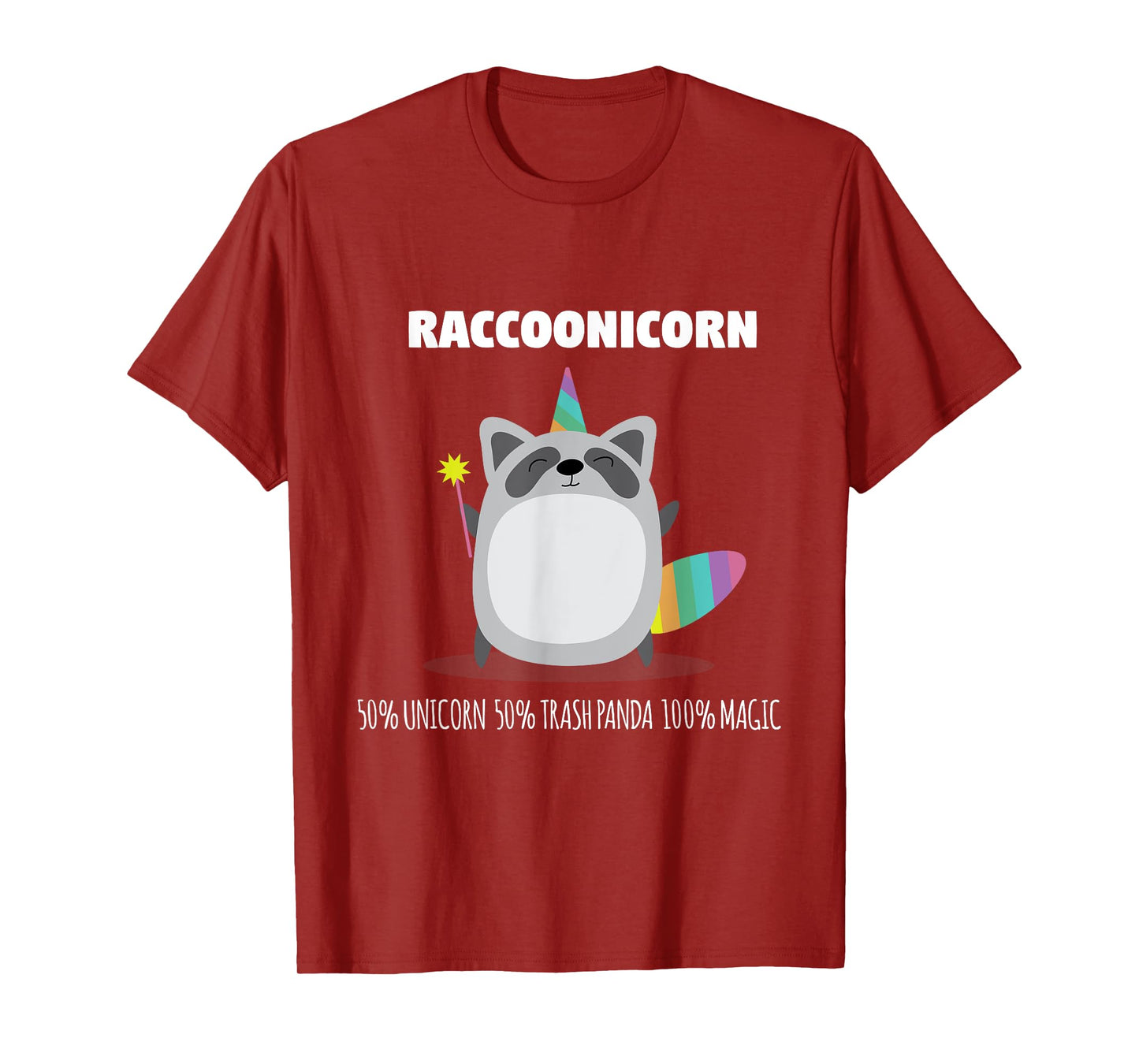 Raccoonicorn Funny Unicorn Raccoon Magical Animal T Shirt