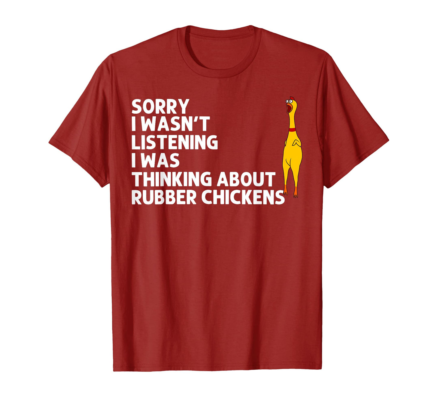 Cute Chicks Squeaking Toy Animal Pun Lover Designs Funny Rubber Chicken Gift Men Women Rubber Chicken Costume T-Shirt