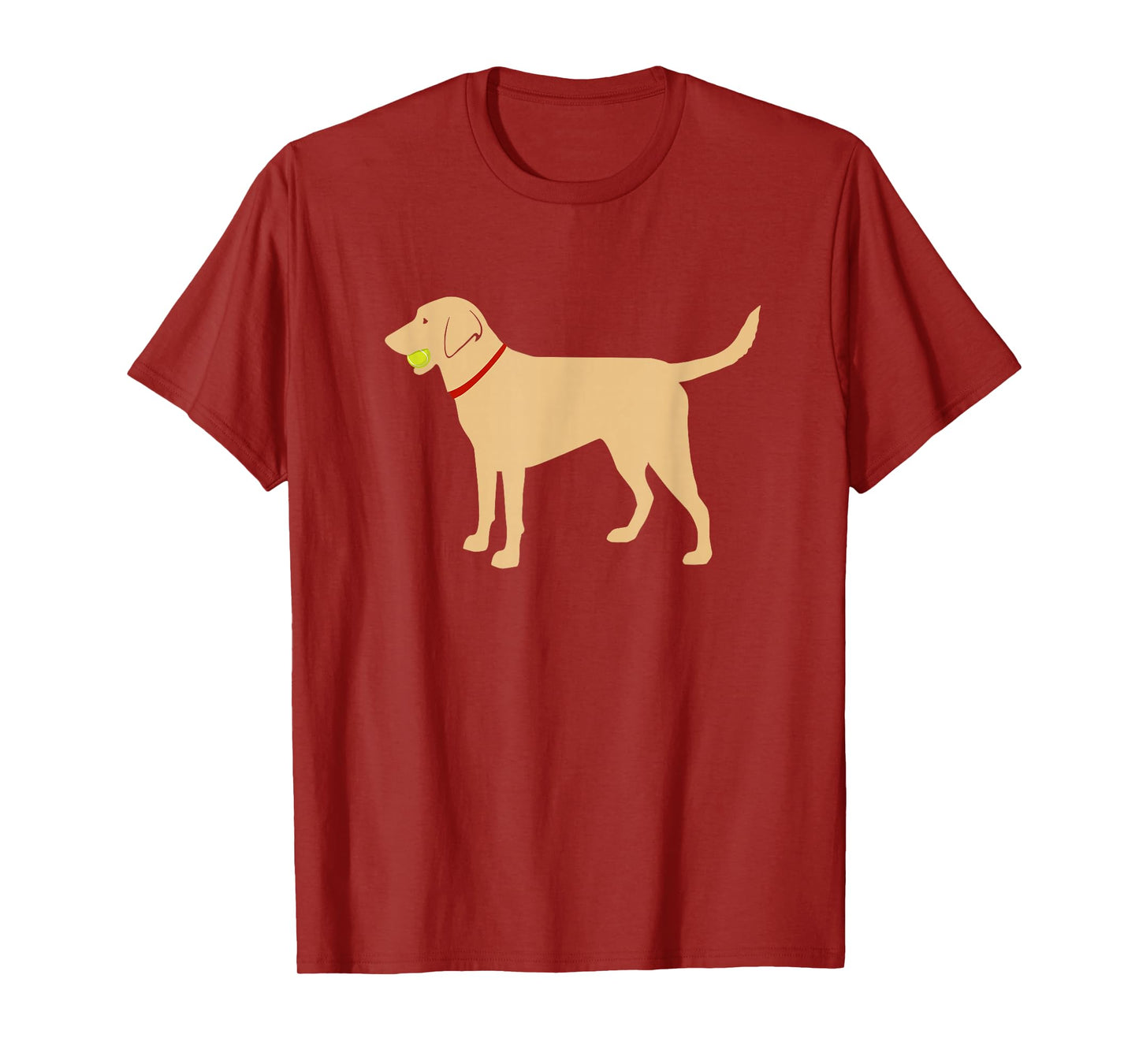 Labrador Retriever Fetch, Yellow Lab Play Ball T-Shirt T-Shirt