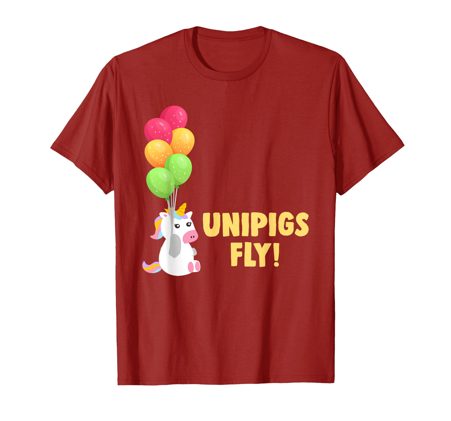 Cute Balloon Unipigs Fly Unicorn Pig Unicorn Lover T-Shirt