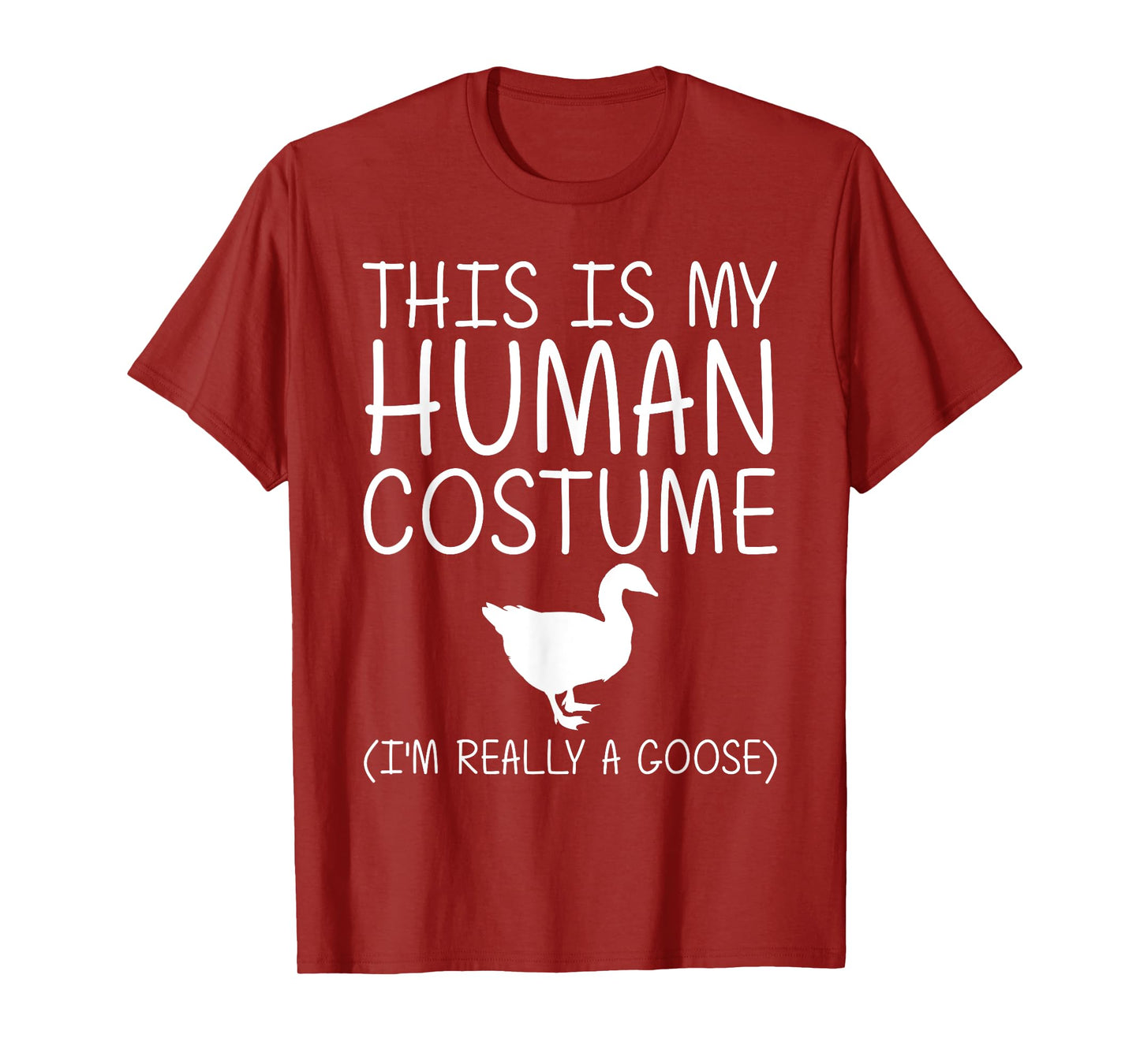 Goose Easy Halloween Human Costume Waterfowl Animal DIY Gift T-Shirt