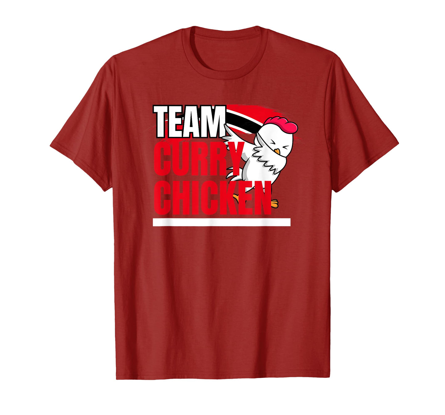 Team Curry Chicken - Trinidad and Guyana Patriotic Cricket T-Shirt