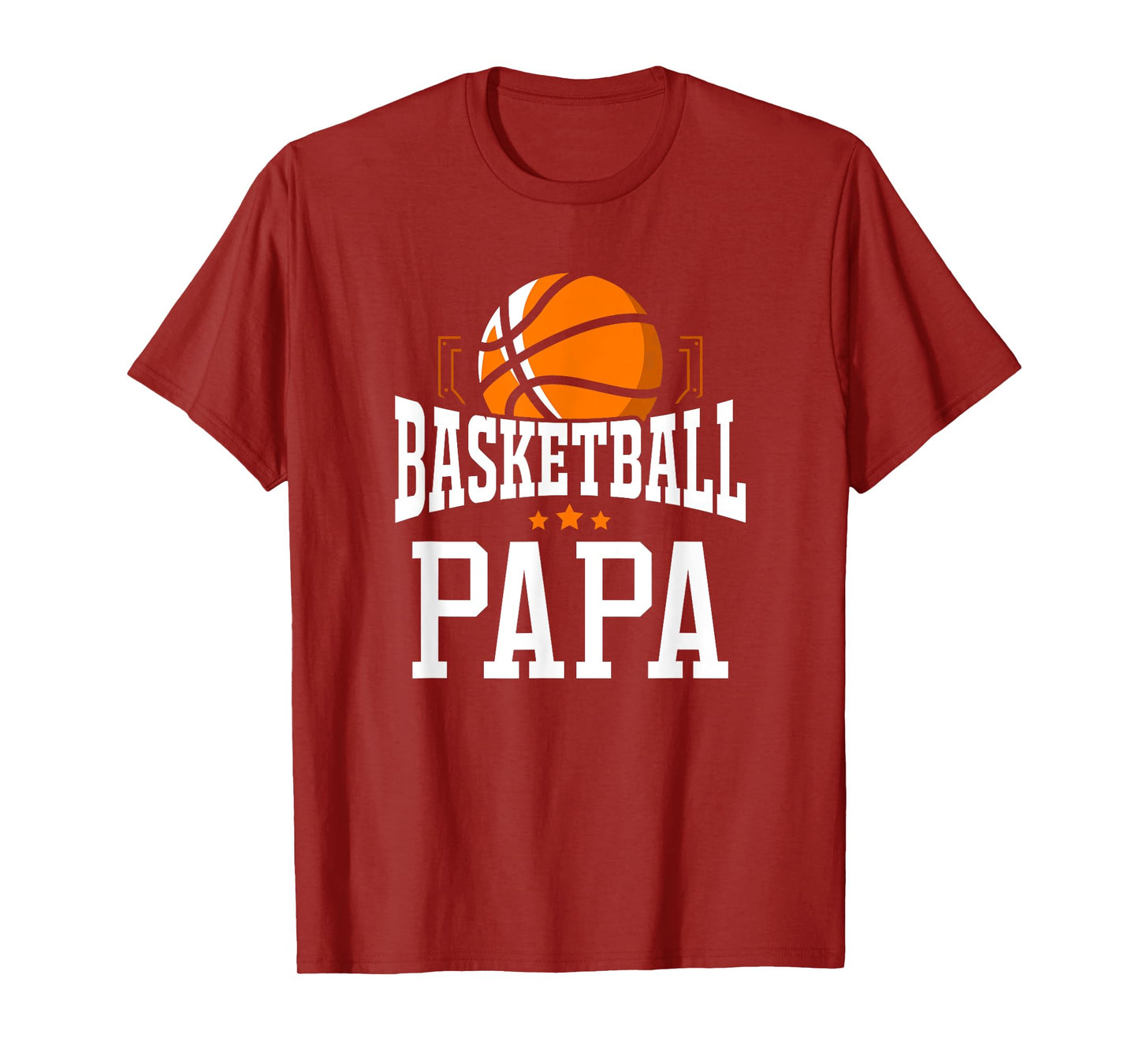 Basketball Papa Team Sports Fan T-Shirt