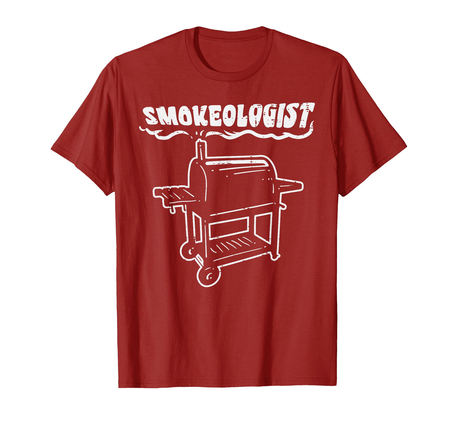 Smokeologist Funny Bbq Barbecue Grill PitDad Men T-Shirt