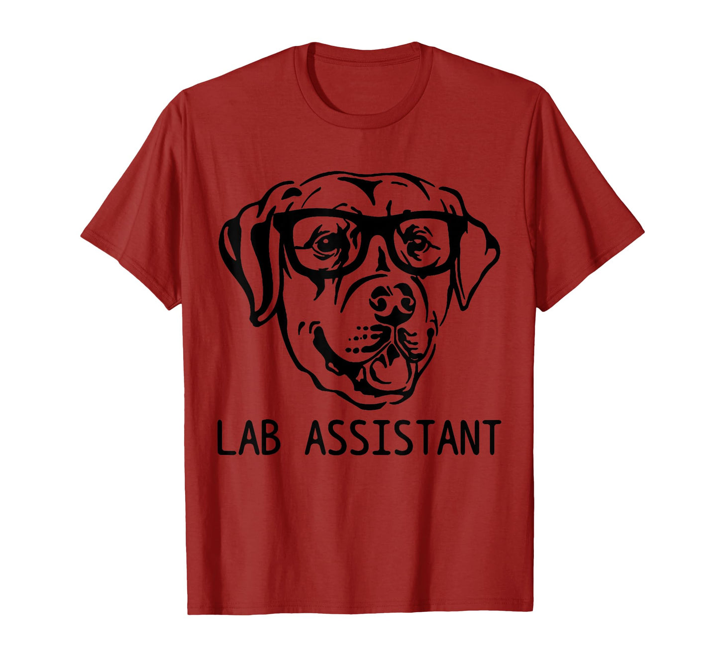 Lab Assistant Funny Labrador Retriever Mom Dad Dog T-Shirt