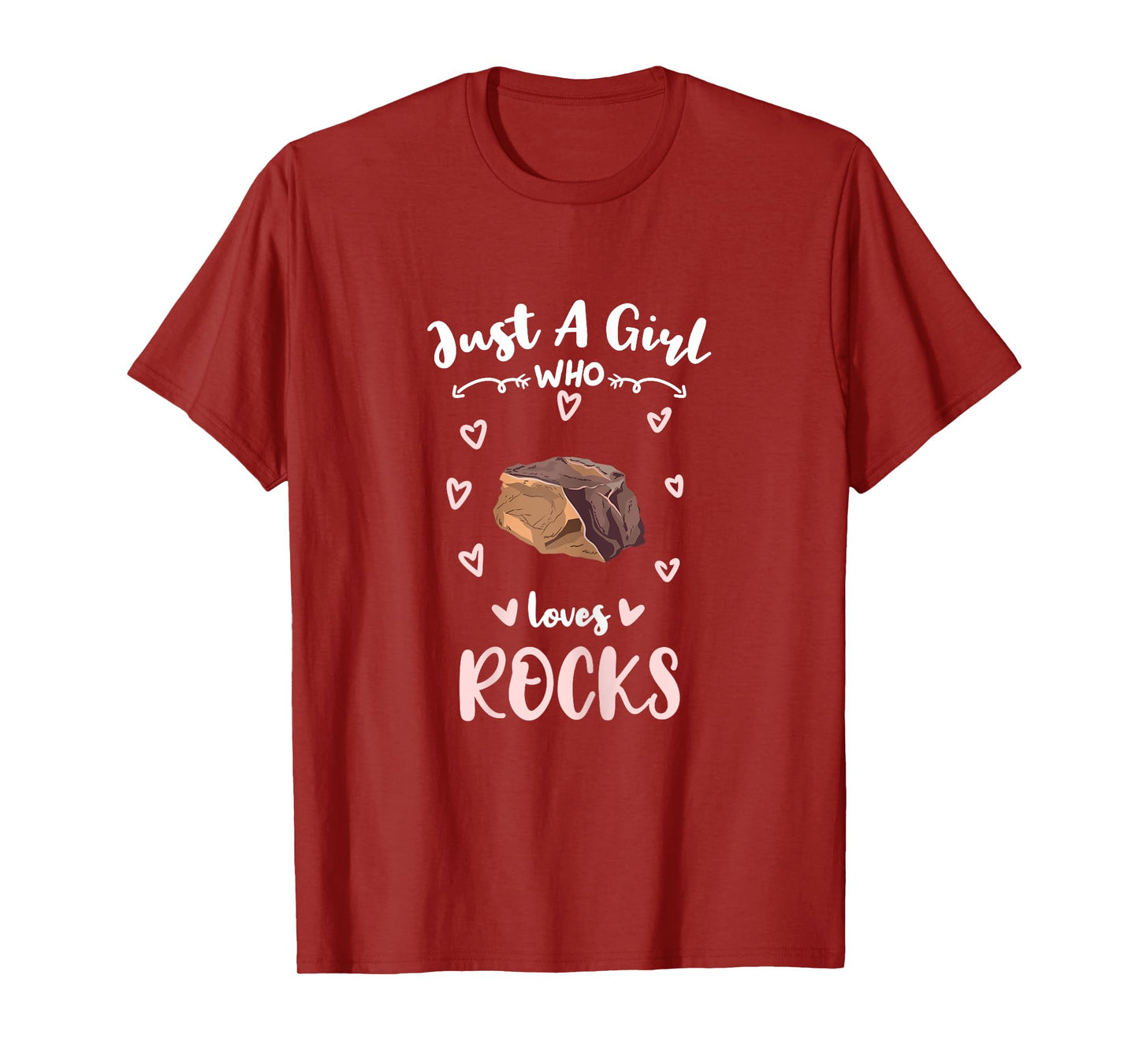 Just A Girl Who Loves Rocks Rock Cellector T-Shirt