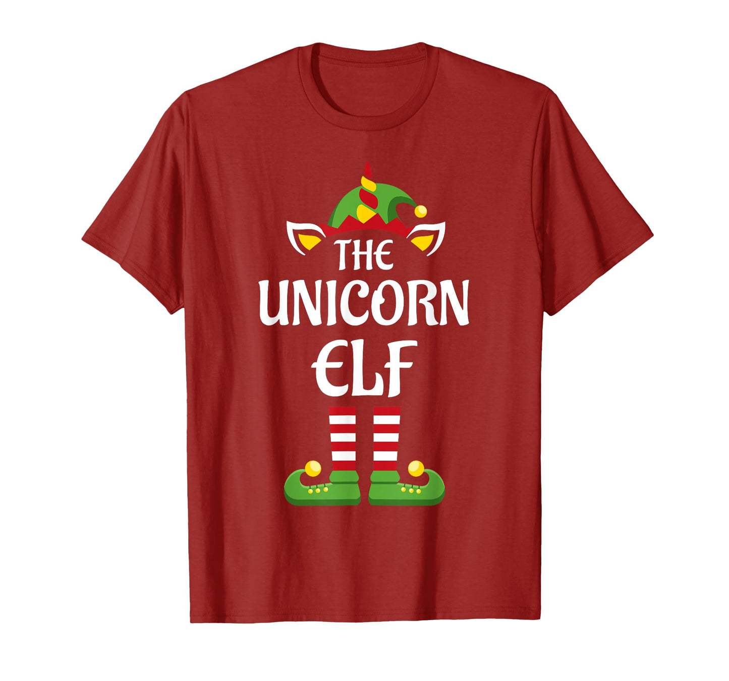 Unicorn Elf Family Matching Group Christmas T-Shirt