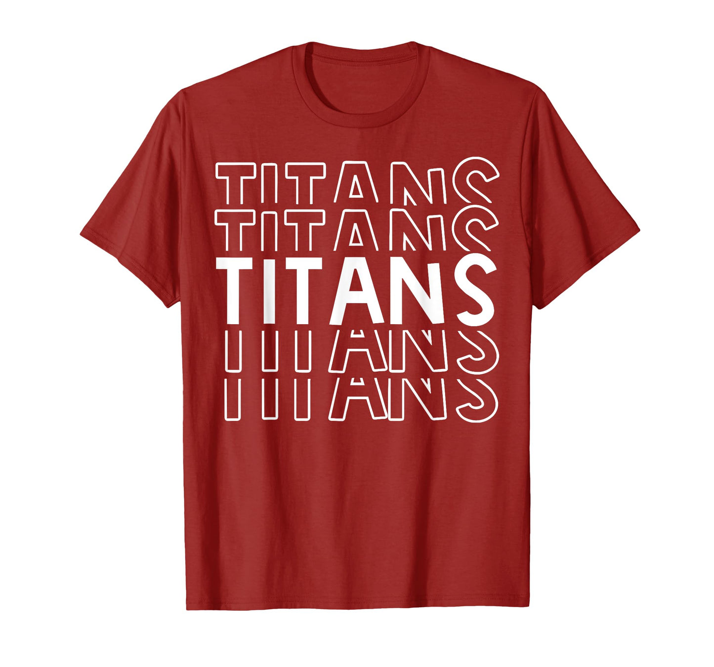 Titans School Sports Team Mascot Apparel Go College Athlete T-Shirt