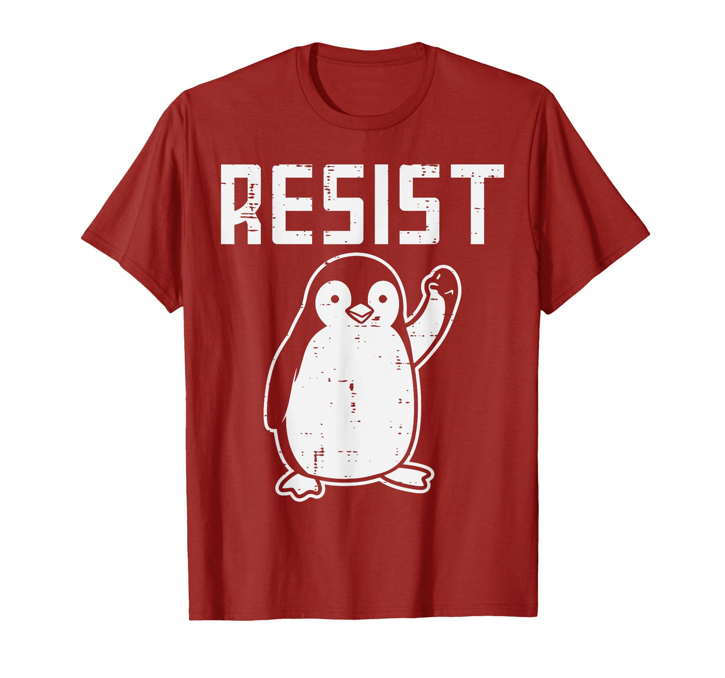 Penguin Resist Funny Resist Protest Resistance Men Women Kid T-Shirt