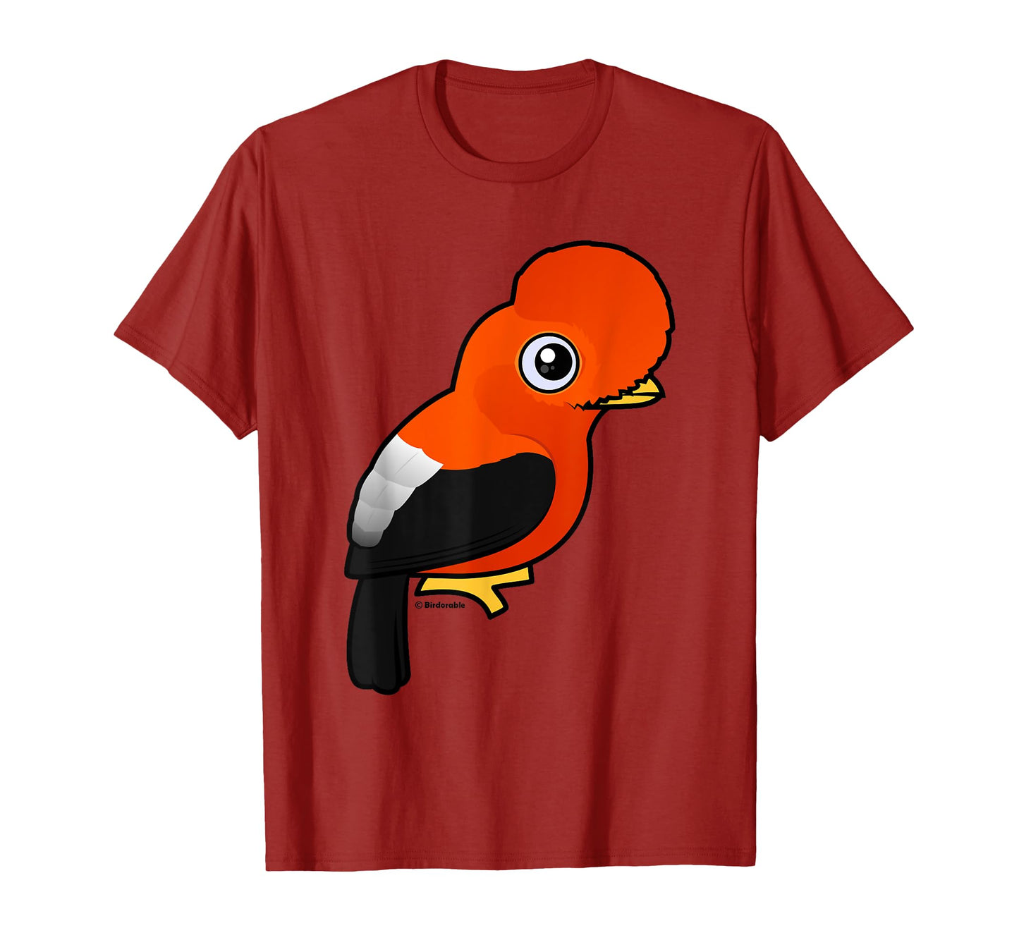 Ridiculously Cute Andean Cock-of-the-rock Cartoon Bird T-Shirt