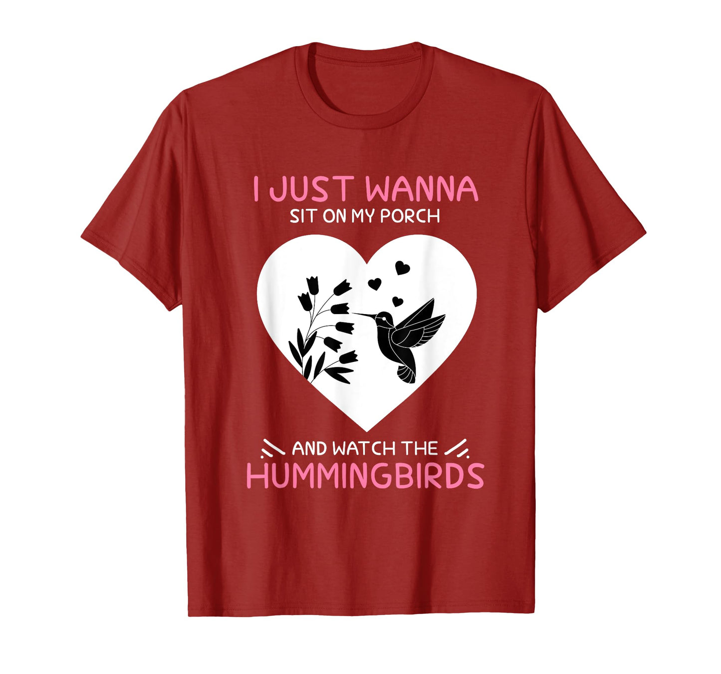 I Just Wanna Sit On My Porch The Bee Hummingbird Lovers T-Shirt