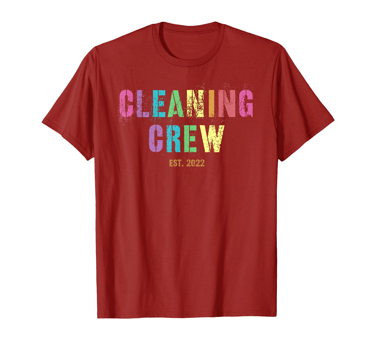 CLEANING CREW Custodian Team Housekeeping Cleaner Squad T-Shirt