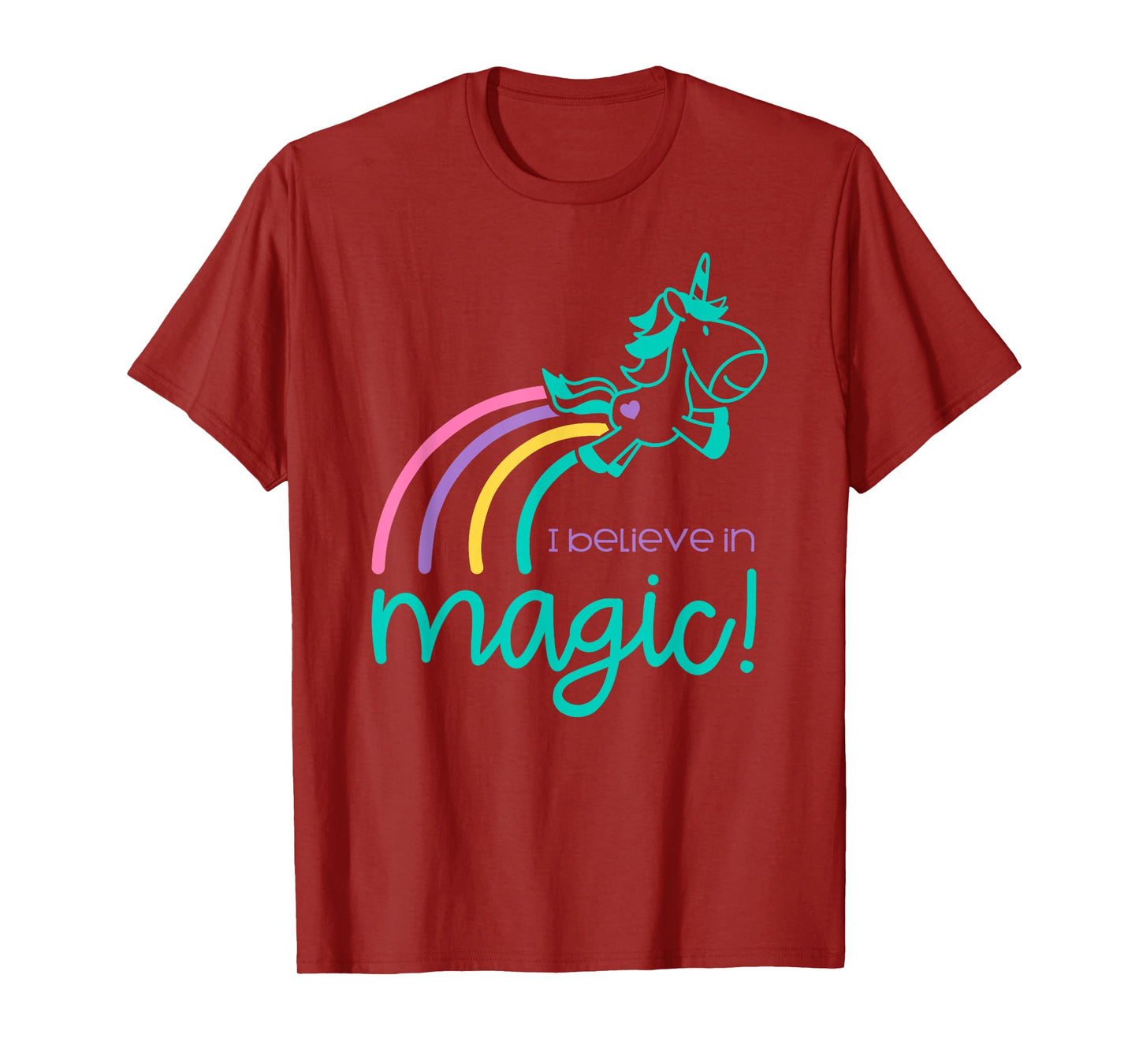 I Believe In Magic Colorful Unicorn T-Shirt