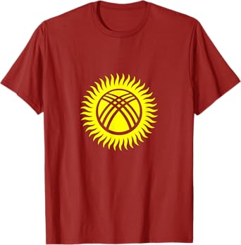 Kyrgyzstan Flag Cool Kyrgyzstani Flags Gift for Men Women T-Shirt
