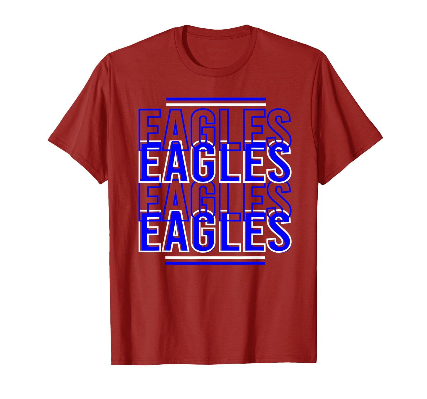 Red Black Eagles School Spirit Eagle Mascot Teacher T-Shirt for Men Women Kids