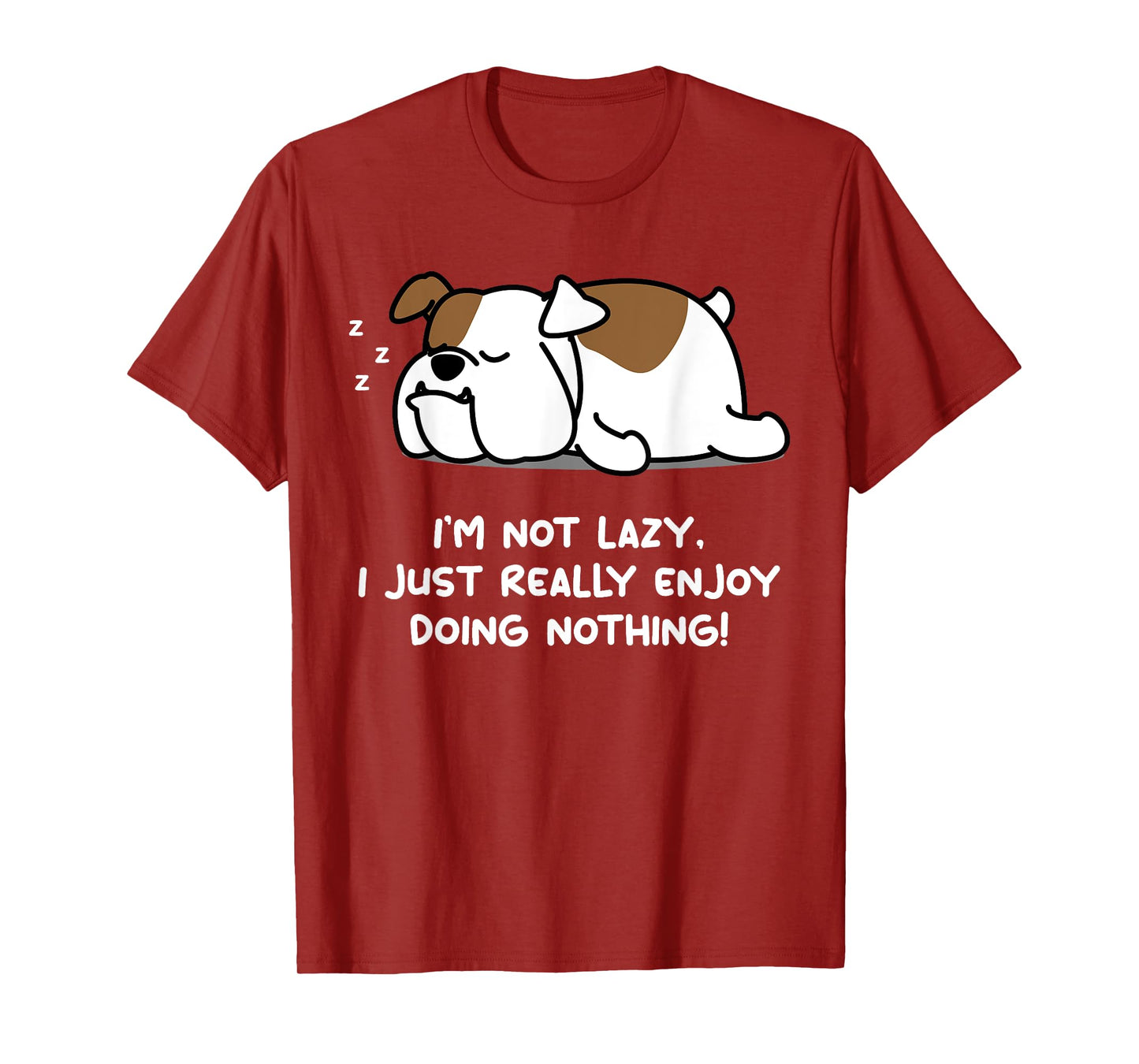 Lazy English Bulldog Lover Tshirt Puppy Dog English Bulldog Men Women Girls Kids T-Shirt