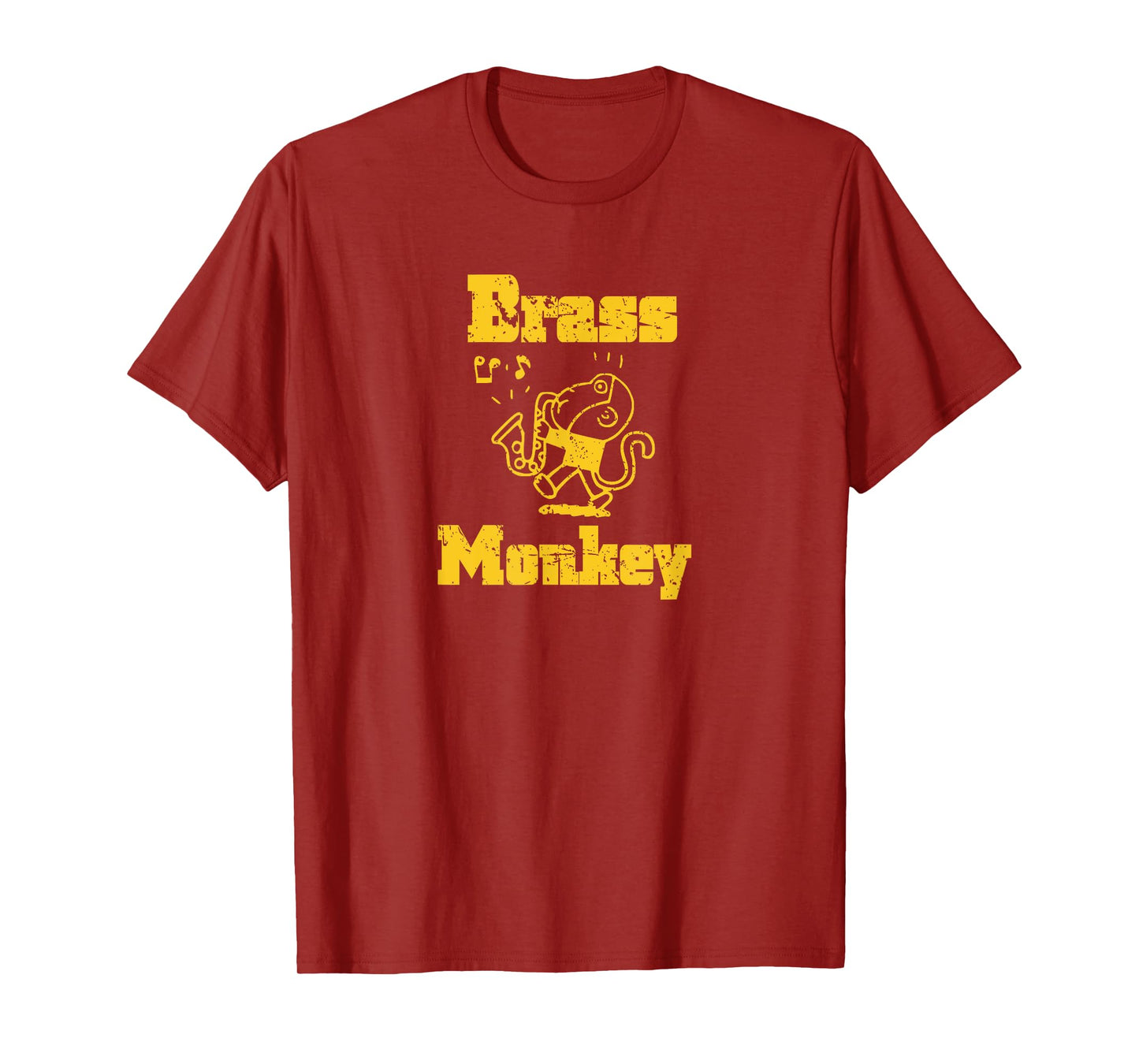 Monkey Playing Musical Instrument Brass Monkey Hip Hop Tops T-Shirt