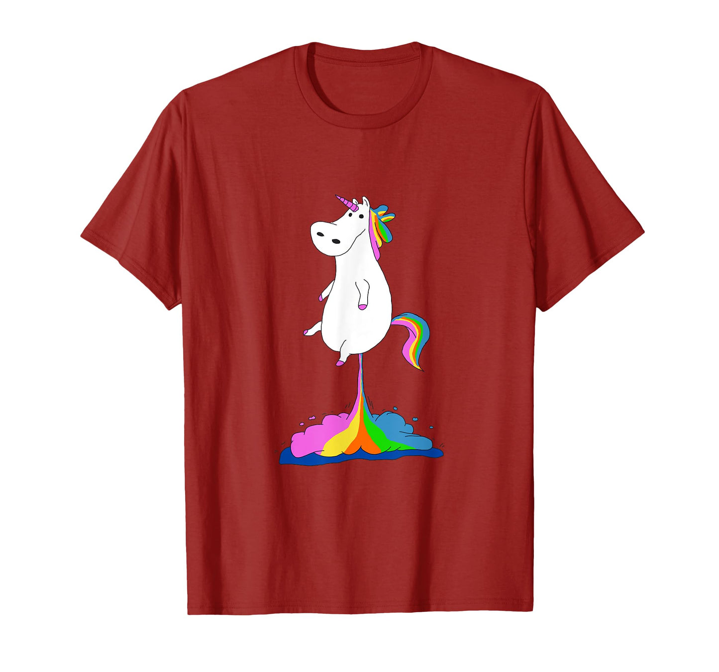 Funny Unicorn Farting Rainbow Shirt - Magical Fart Unicorn T-Shirt