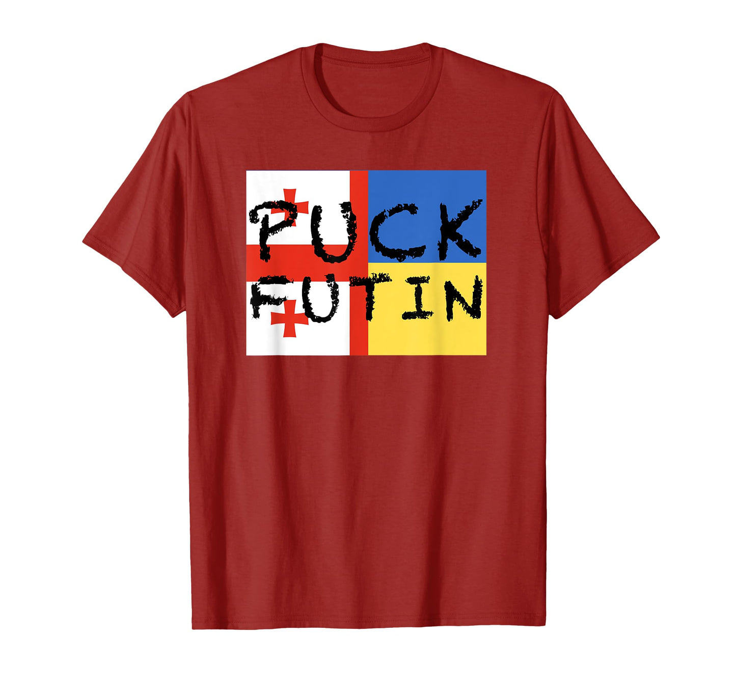 Georgian-Ukrainian flag - friendly countries T-Shirt