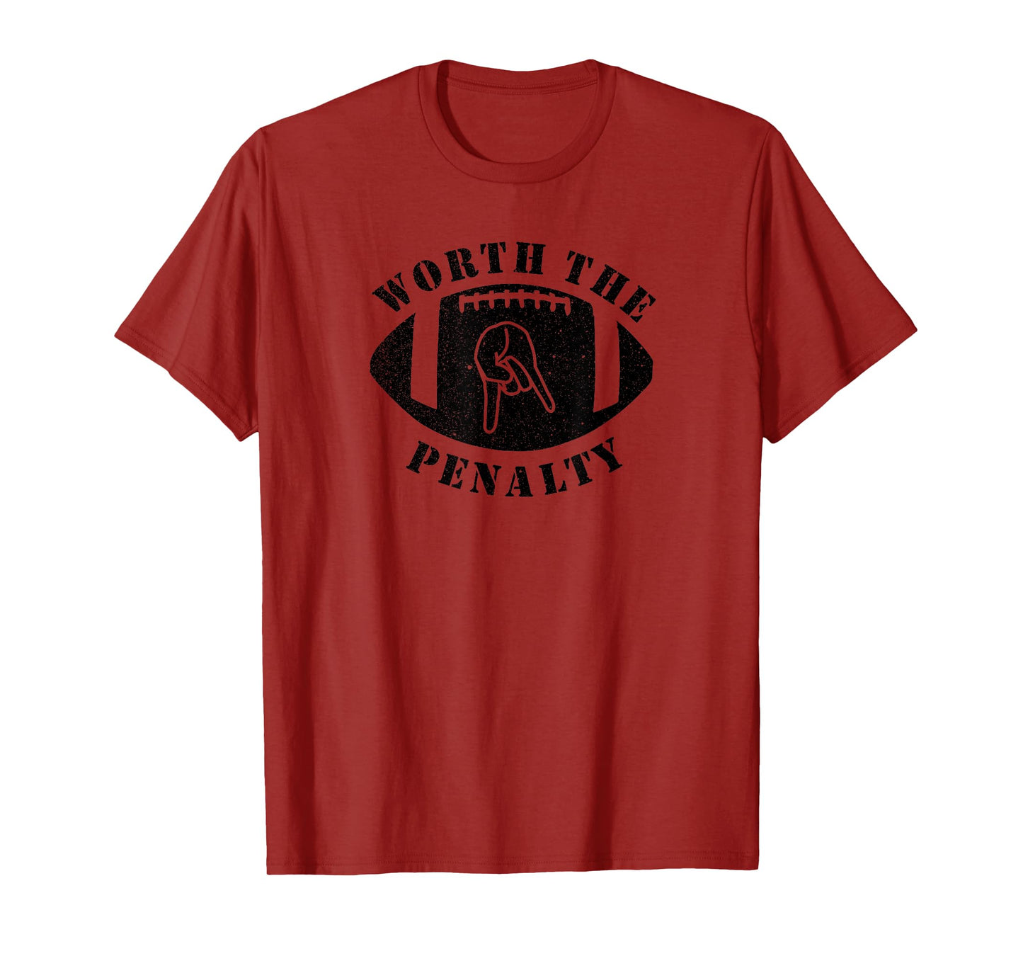Horns Down Worth The Penalty Oklahoma Texas Red River T-Shirt