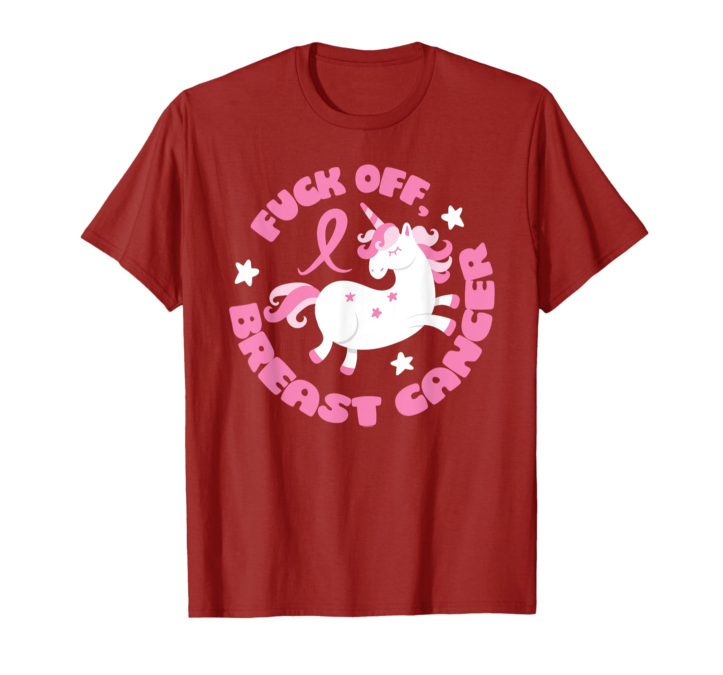 Fuck Off Breast Cancer Unicorn T-Shirt