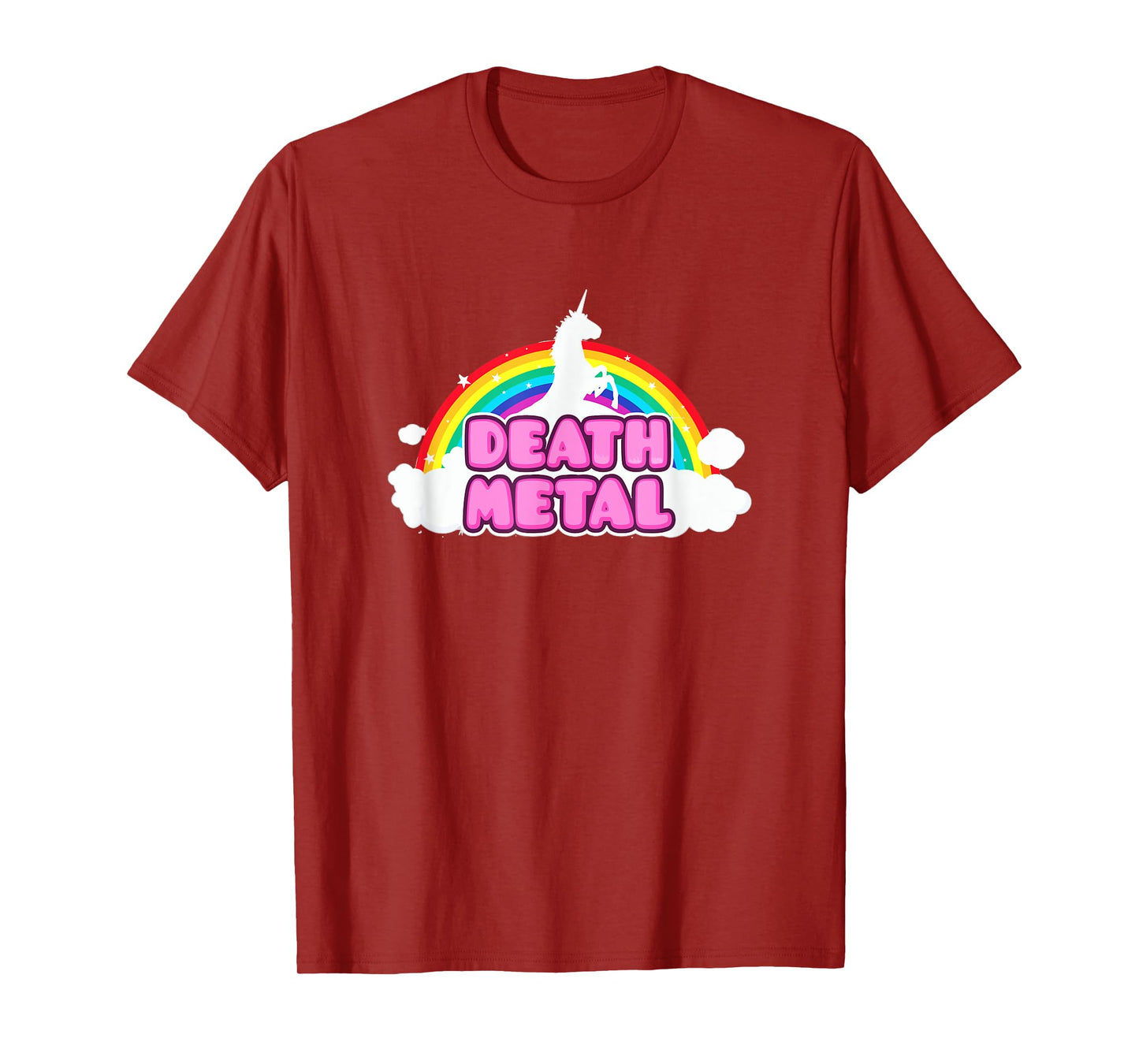 Death Metal Rainbow Unicorn T Shirt T-Shirt