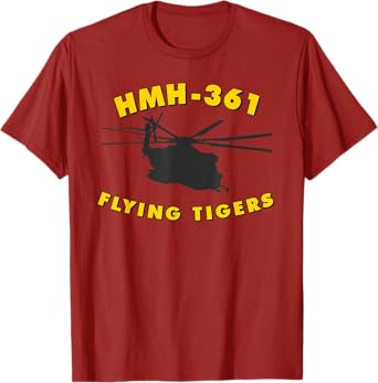 HMH-361 Flying Tigers CH-53 Super Stallion Helicopter Tee T-Shirt