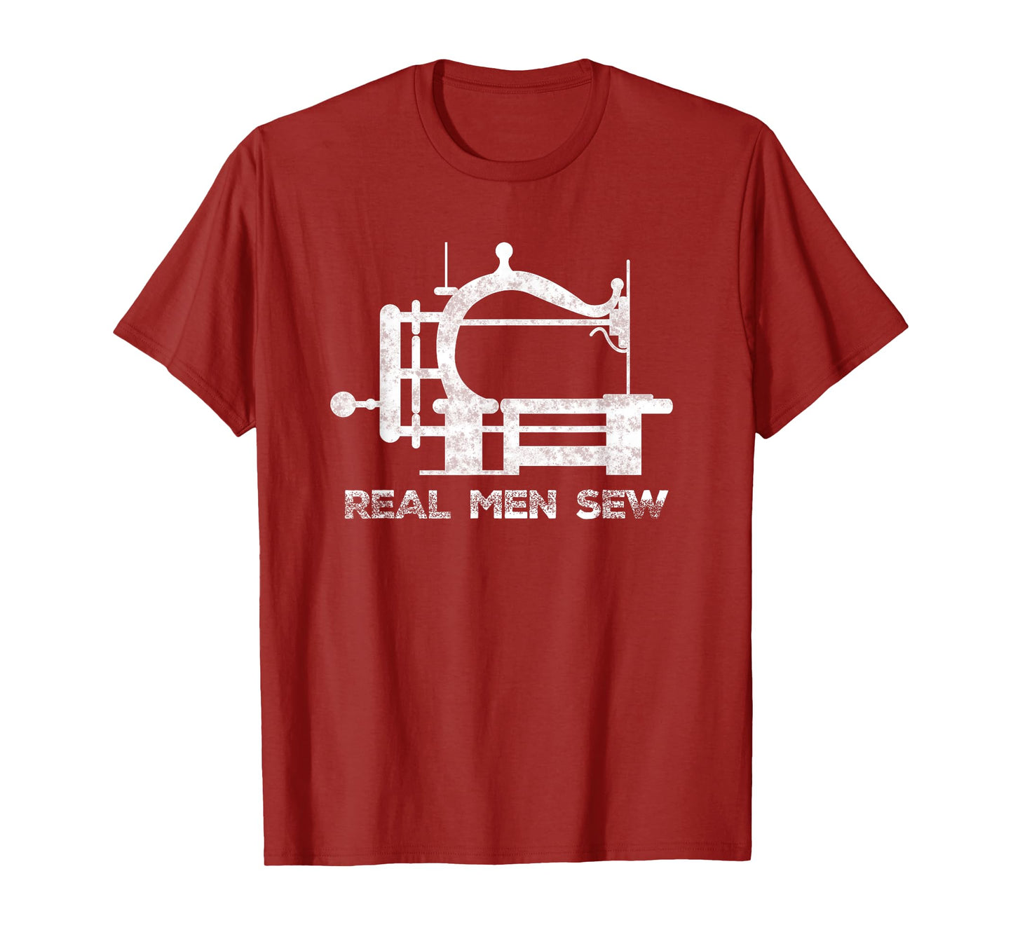Real Men Sew Vintage Chainstitch Sewing Machine T-Shirt
