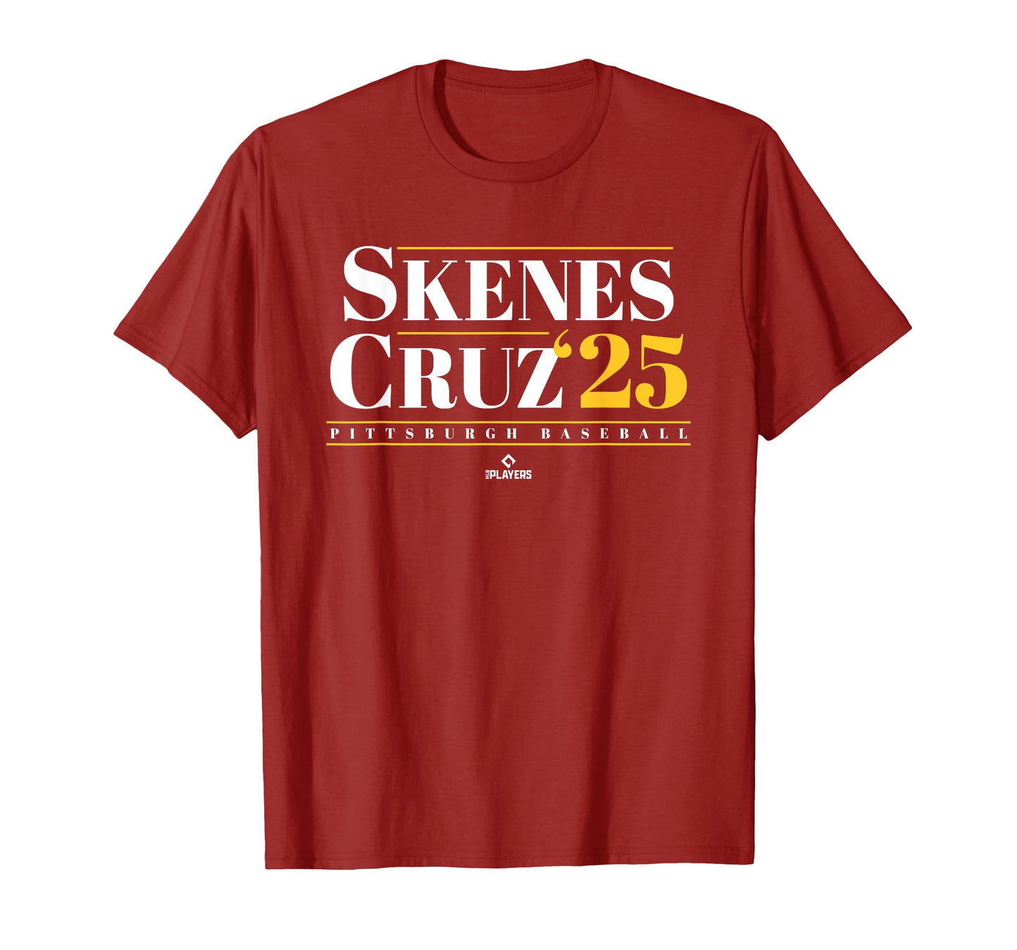 Paul Skenes Oneil Cruz 2025 Pittsburgh Baseball MLBPA T-Shirt