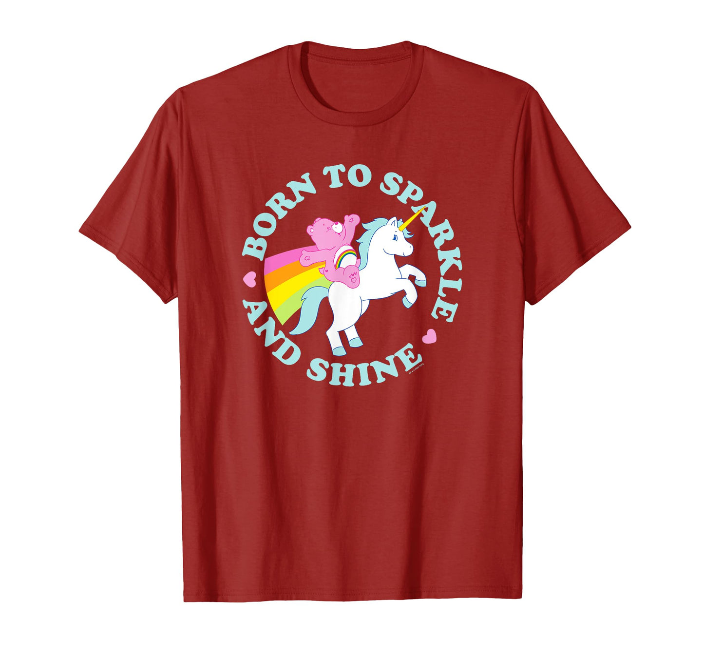 Care Bears Cheer Bear Unicorn Born To Sparkle And Shine T-Shirt