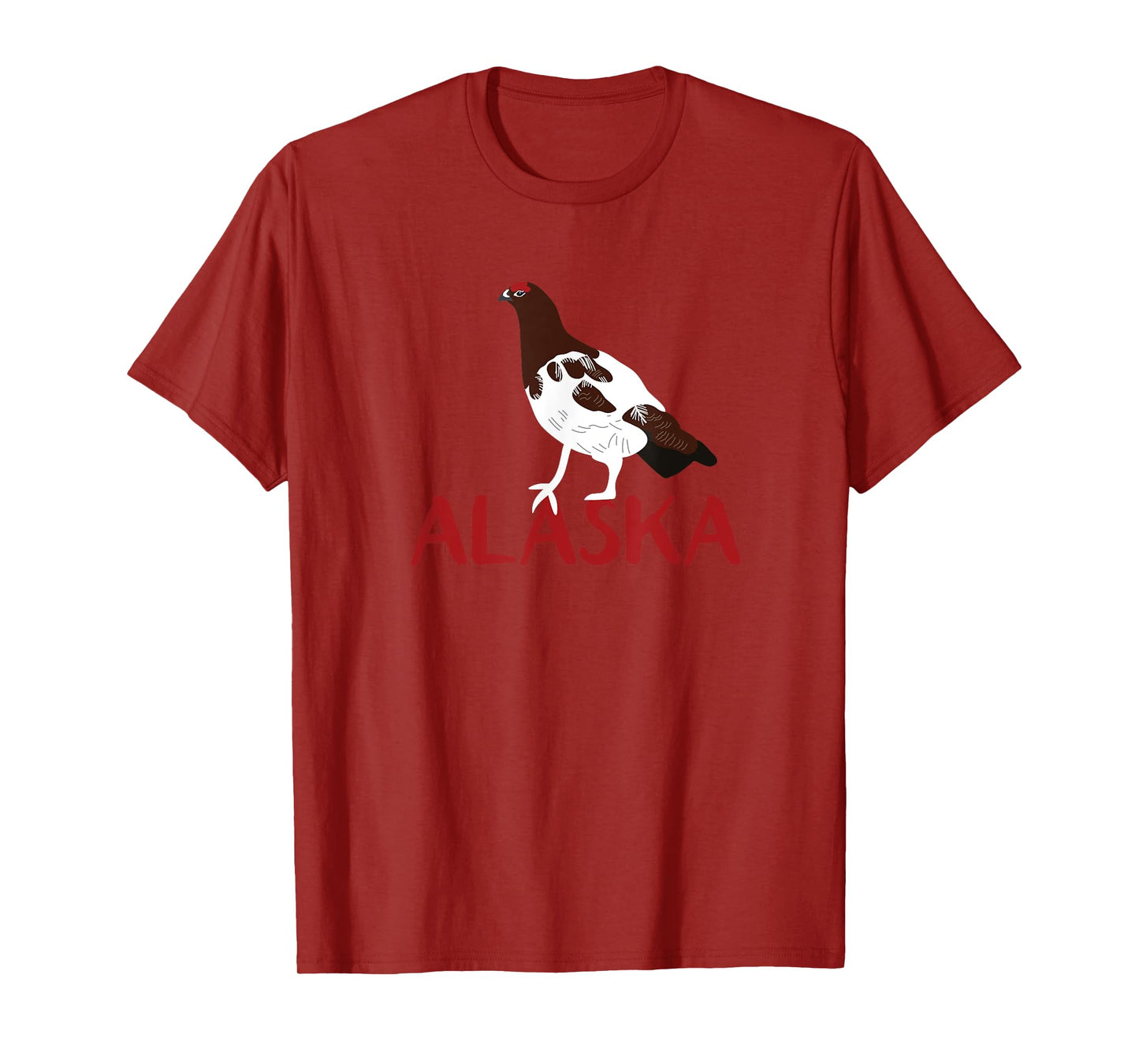 Willow Ptarmigan Alaska State Bird Souvenir Style T-Shirt