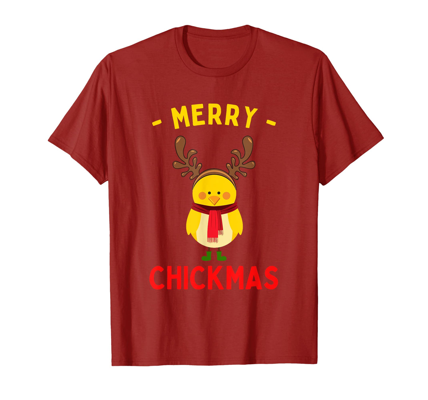 Merry Chickmas Cute Baby Chick Christmas Farm Animal Xmas T-Shirt