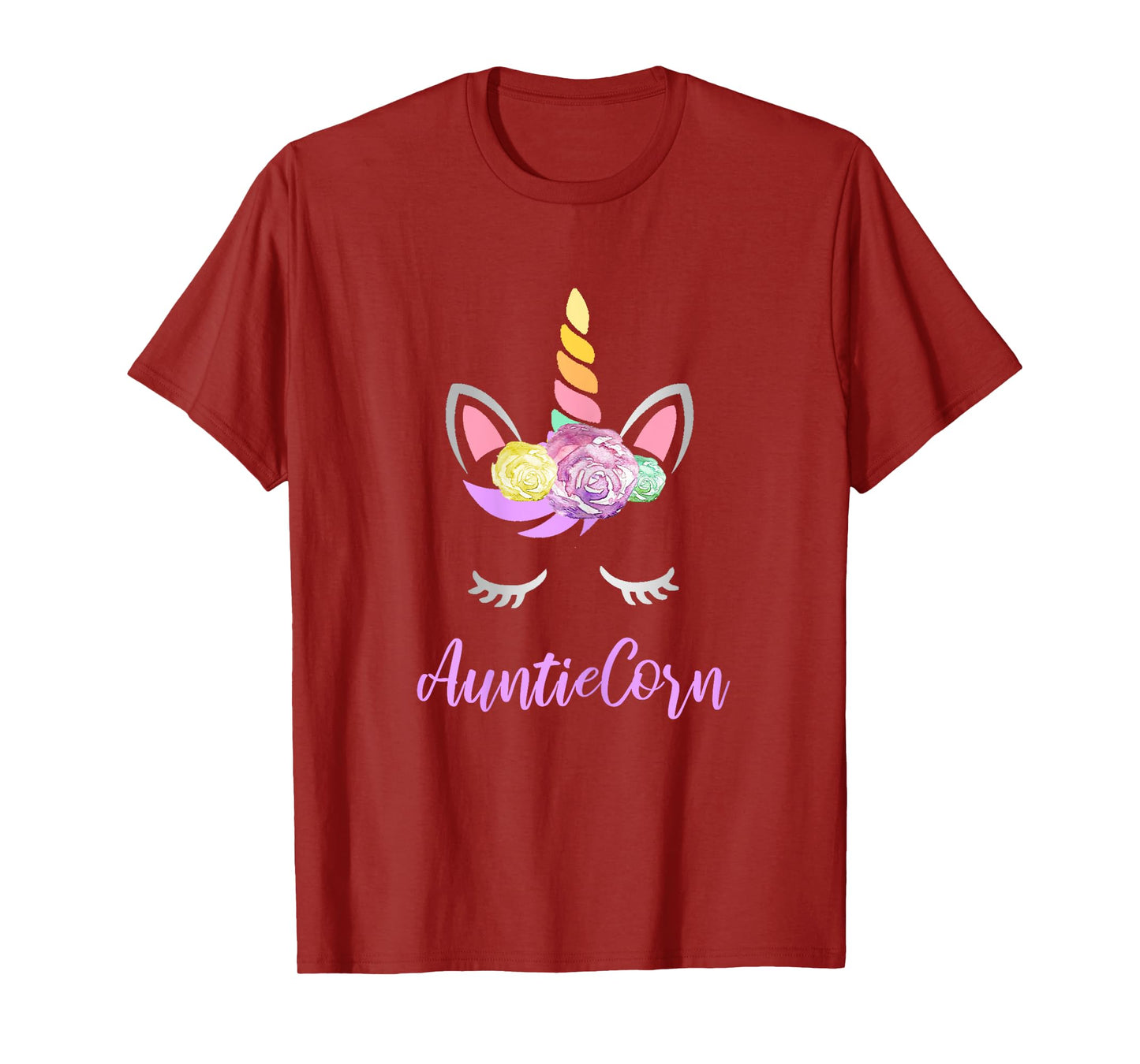 Aunticorn Unicorn Aunt of the Birthday Girl Unicorn T-Shirt