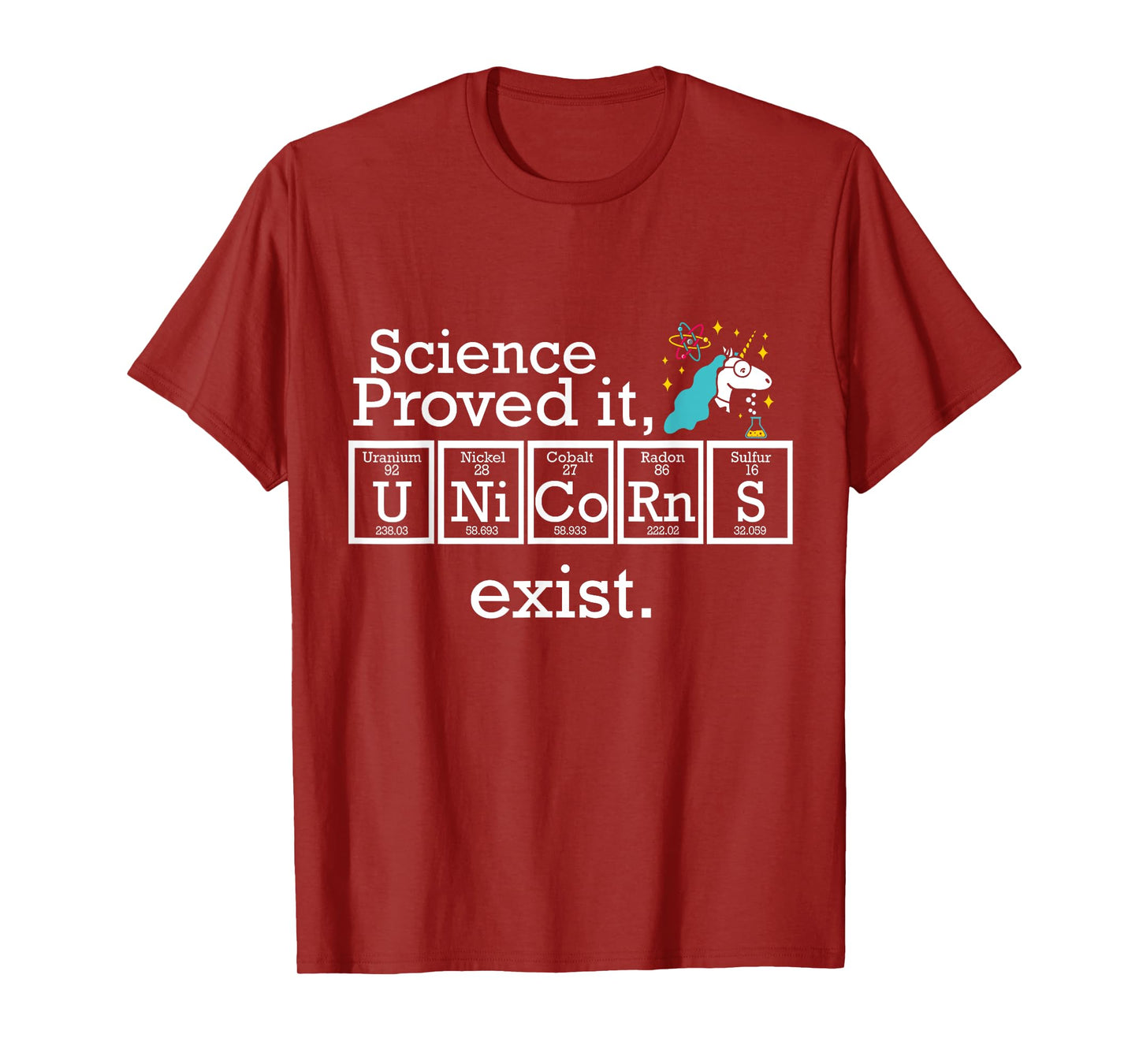 Science Proved It Unicorns Exist Periodic Table Funny Shirt