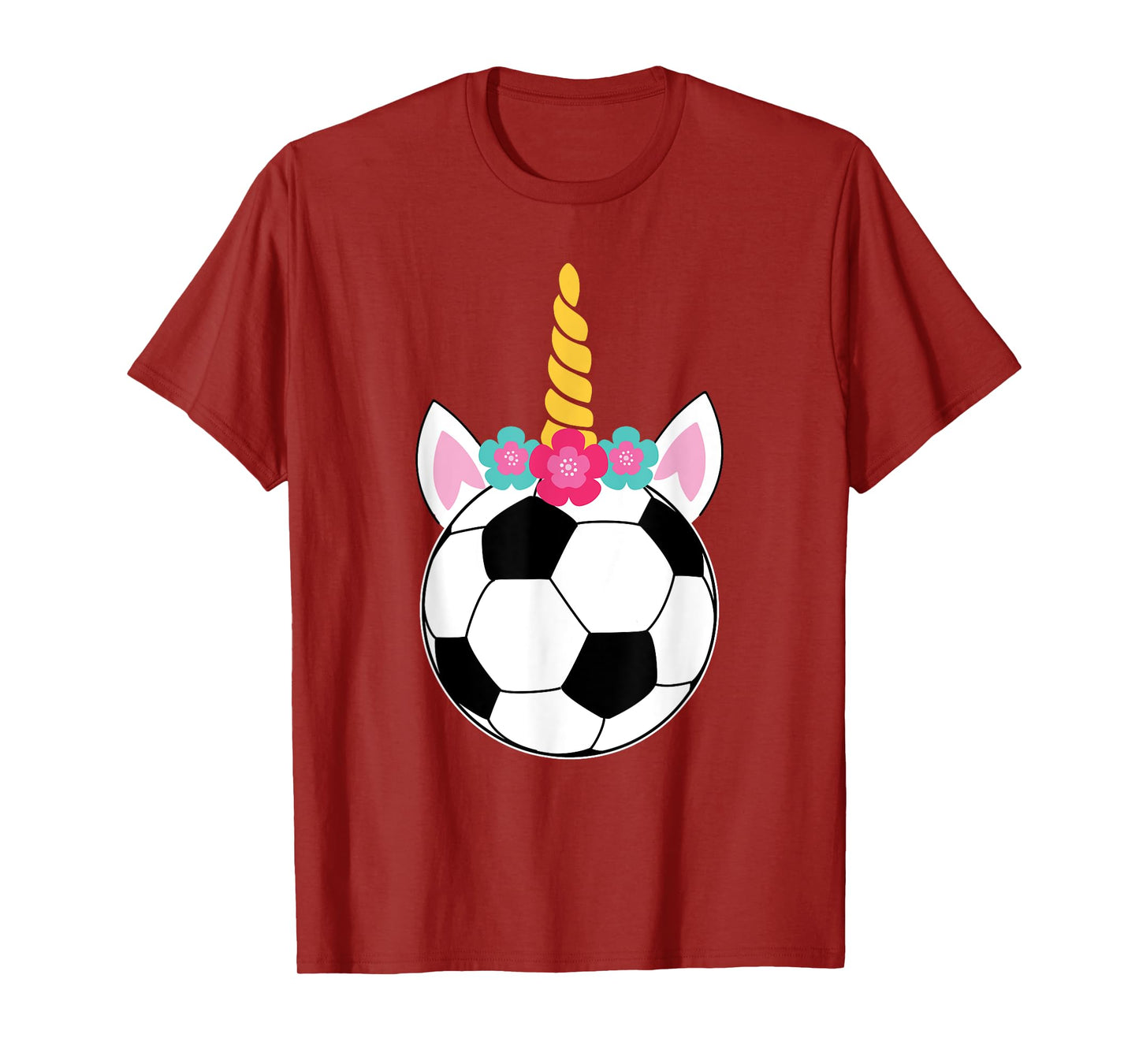 Soccicorn! Funny Soccer Unicorn Pink Sparkle Girls T-Shirt T-Shirt