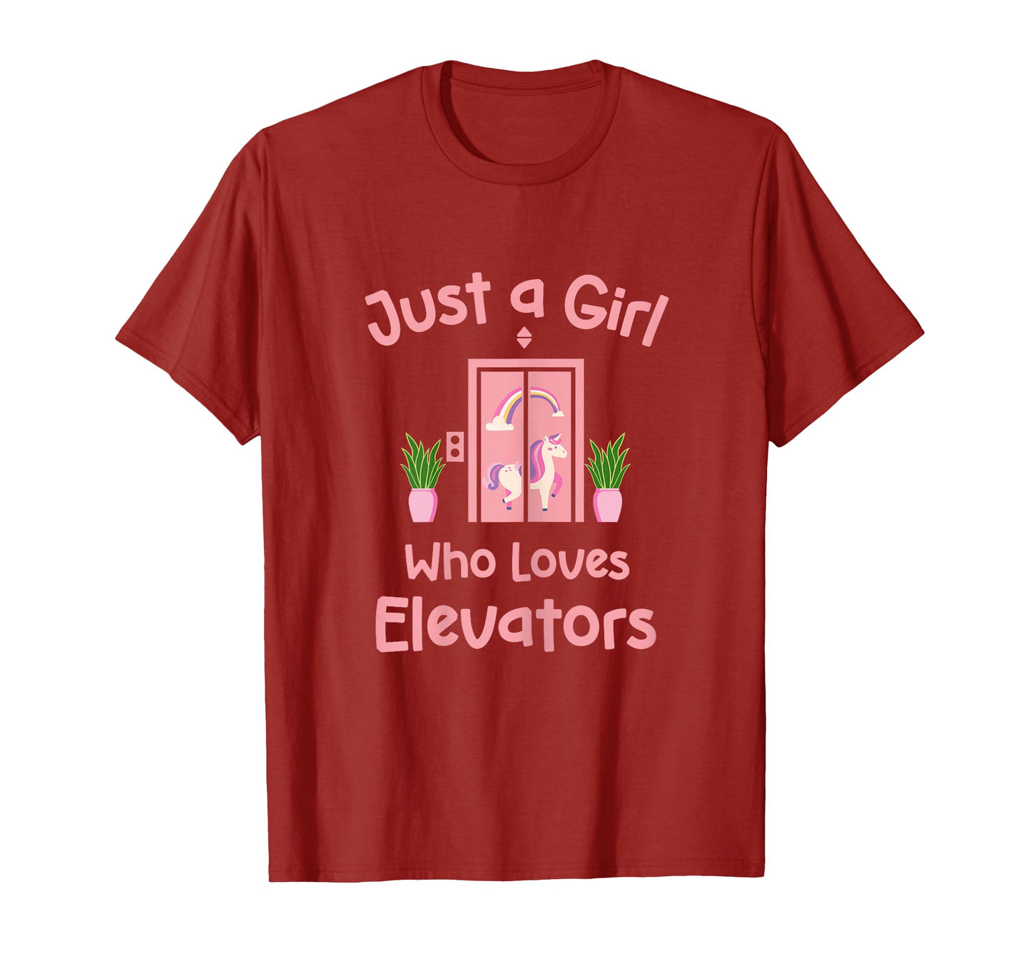 Just A Girl Who Loves Elevators Cute Distracted By Elevator T-Shirt