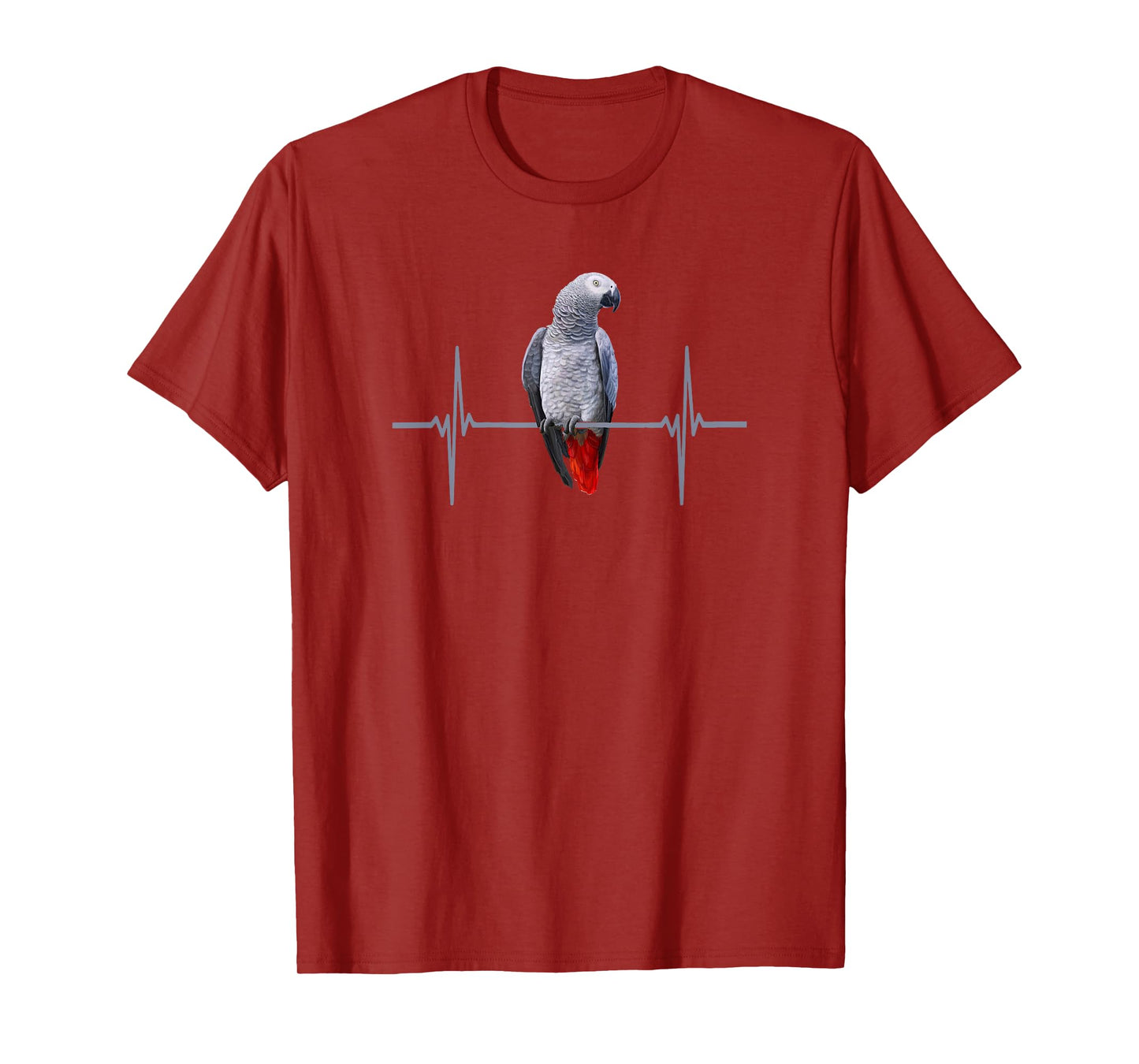African Gray Heartbeat Shirt. Love African Grays tee. T-Shirt