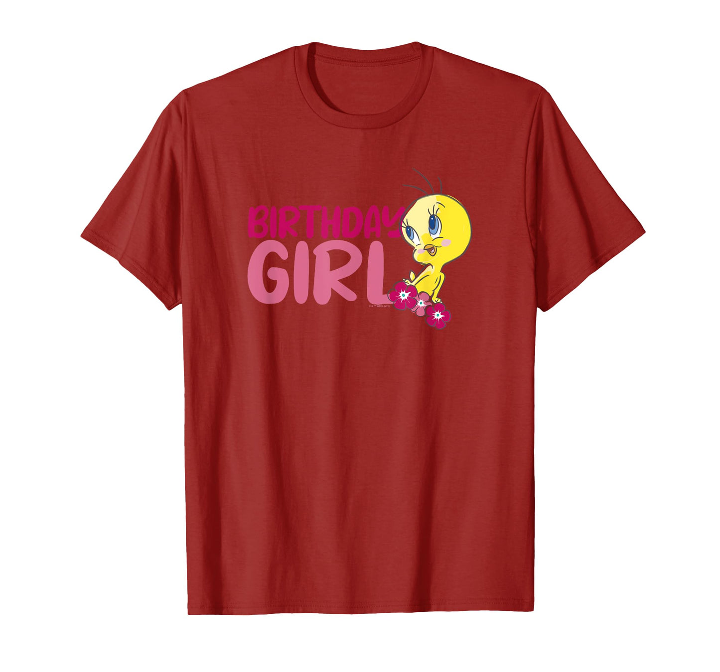 Looney Tunes Tweety Floral Birthday Girl T-Shirt