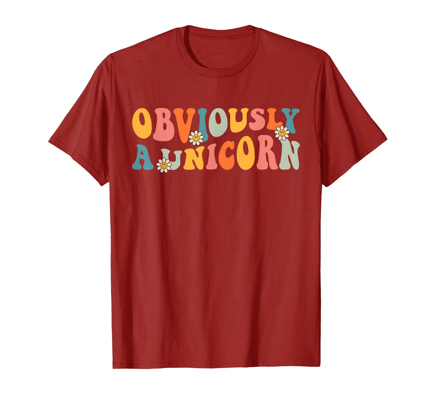 Obviously A Unicorn Retro Groovy Unicorn Squad Security T-Shirt
