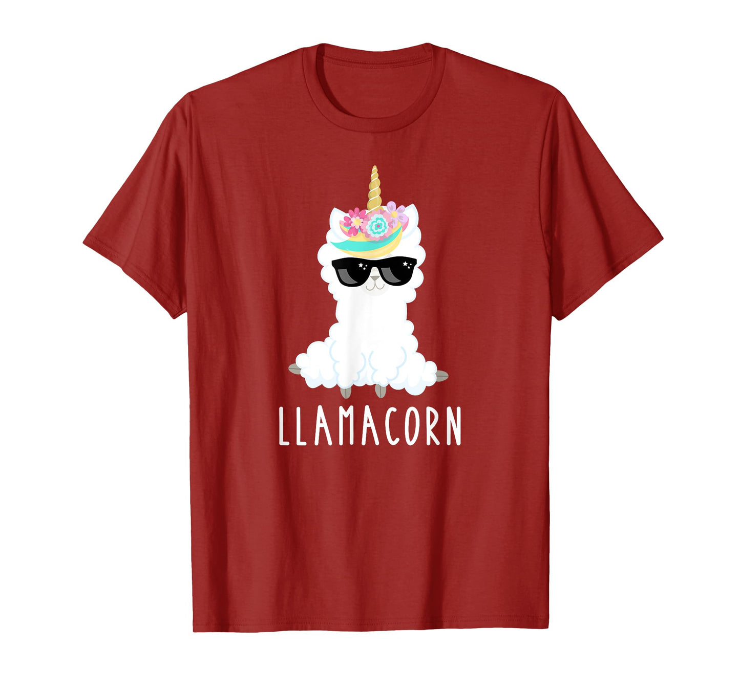 Llamacorn Shirt Girls Tshirt Llama Unicorn Funny Kids Gift T-Shirt