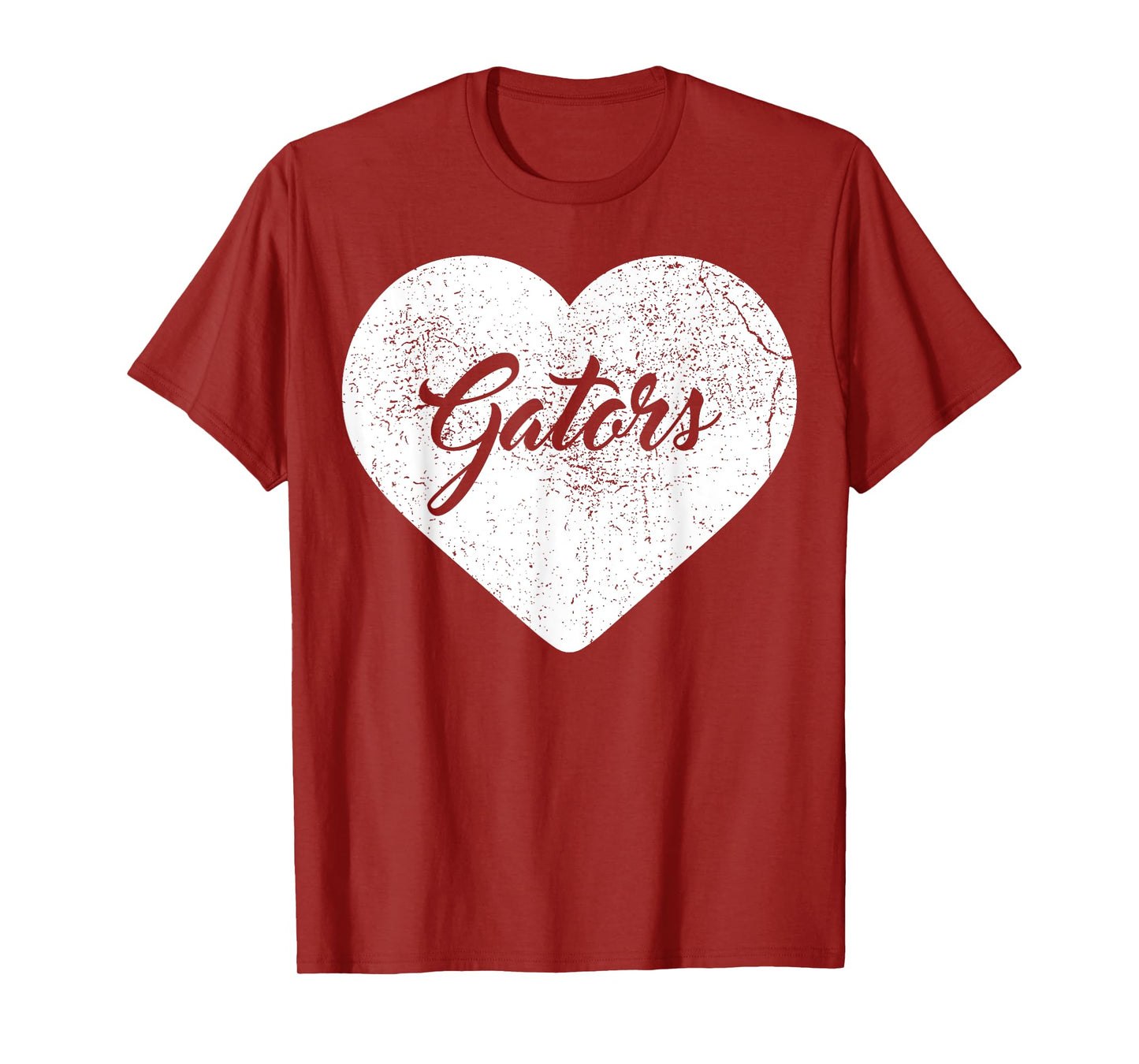 Gators School Sports Fan Team Spirit Mascot Heart Gift T-Shirt