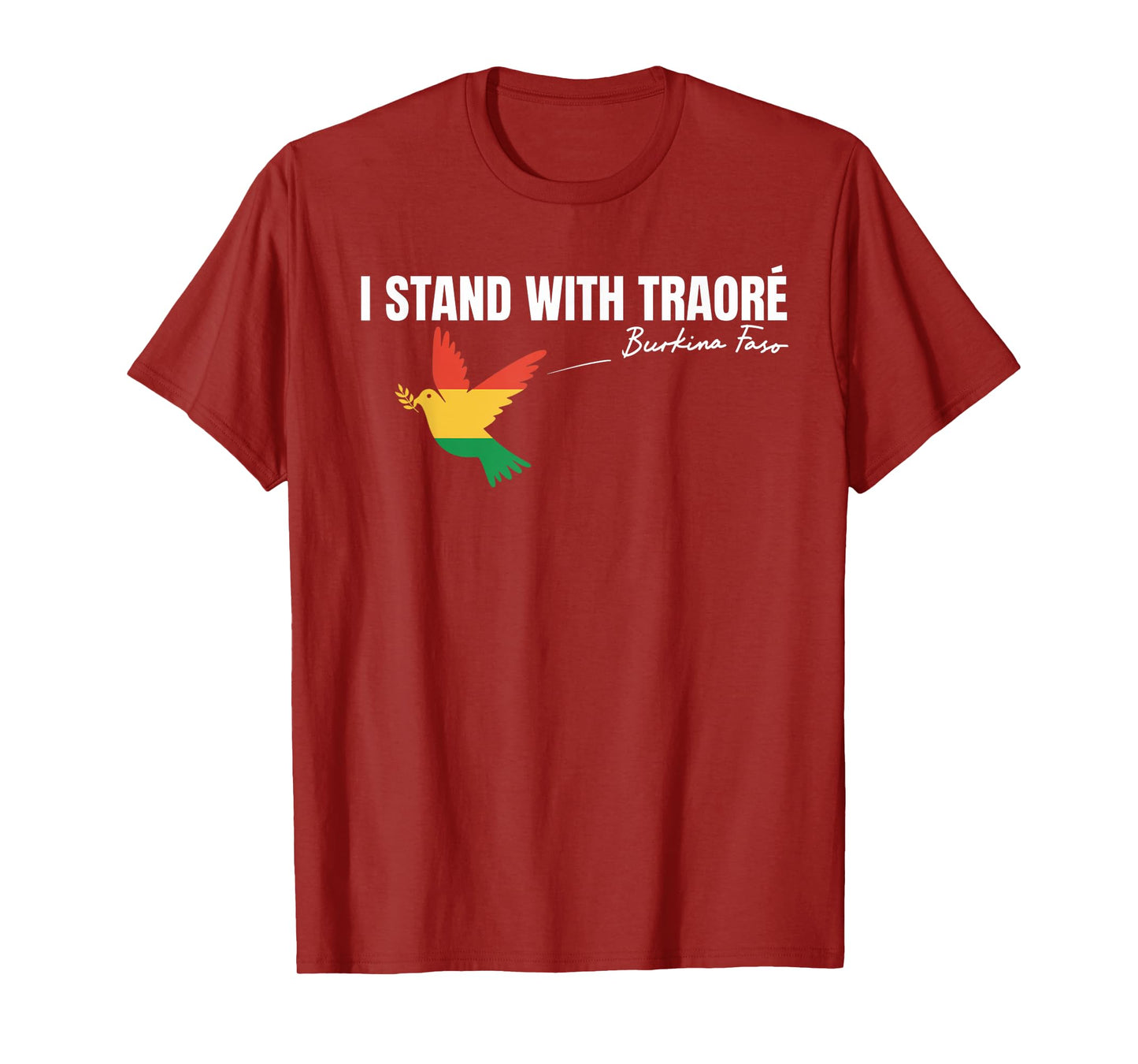 I Stand With Burkina Faso-Ibrahim Traoré Retro Bird T-Shirt